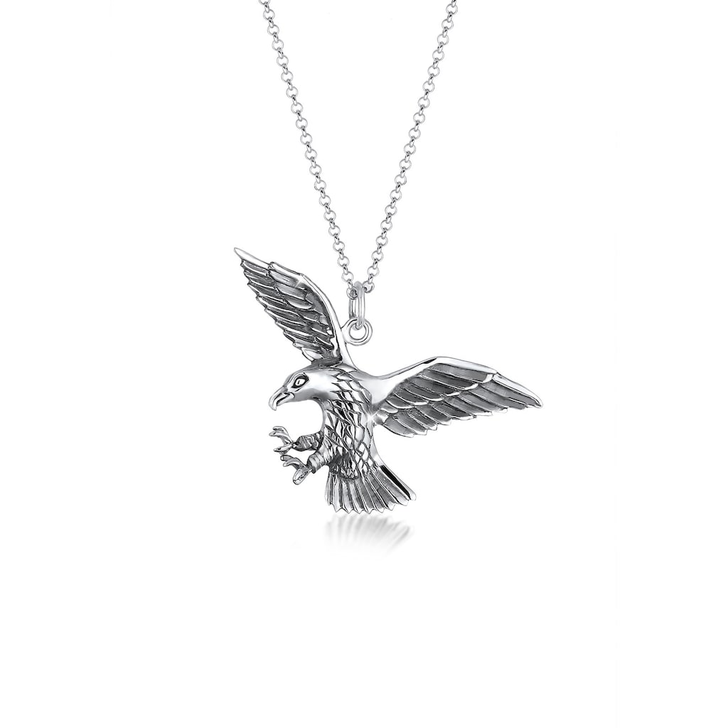 Kuzzoi Kette mit Anhänger »Adler Greifvogel Cool 925 Sterling Silber«