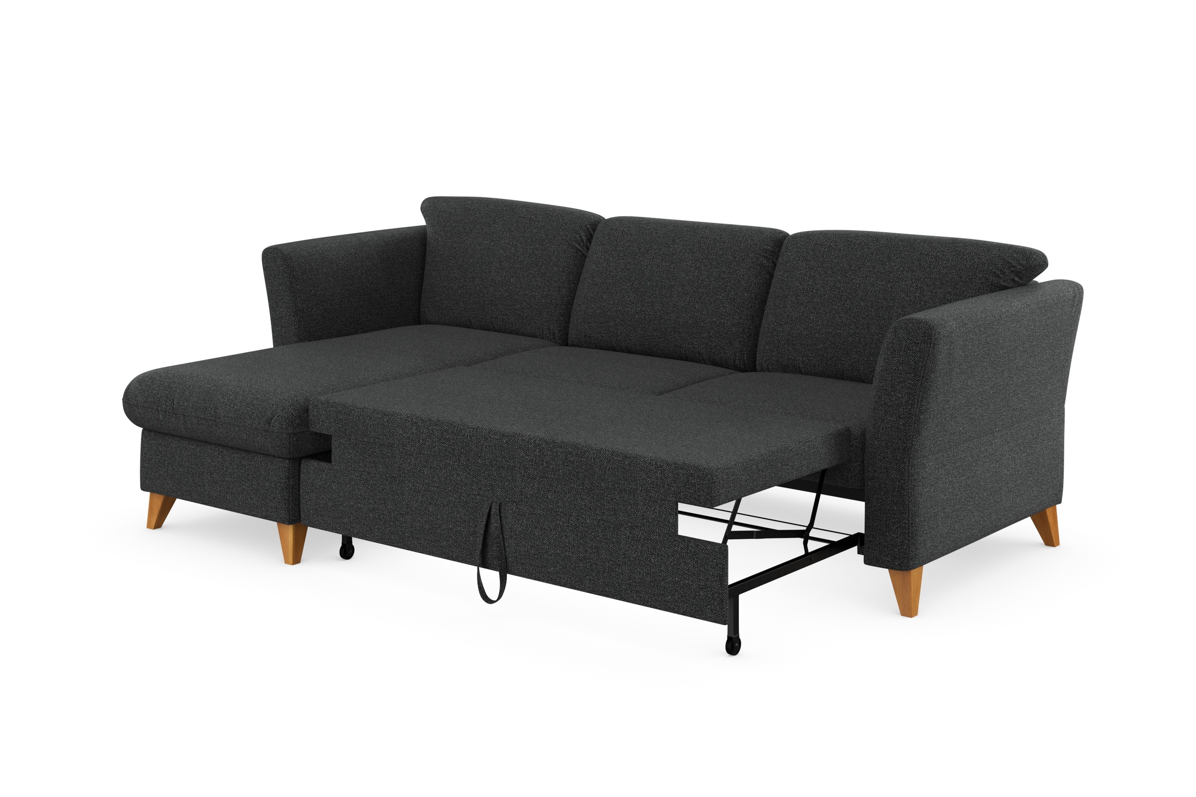 Home affaire Ecksofa »Trelleborg L-Form«, Federkern-Polsterung, wahlweise mit Bettfunktion und Bettkasten