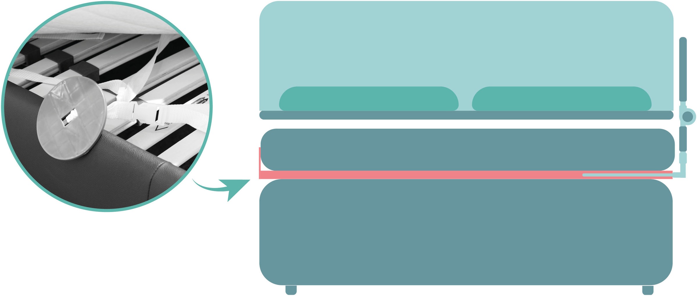 Fillikid Bettschutzgitter "grau, 150/50 cm" günstig online kaufen