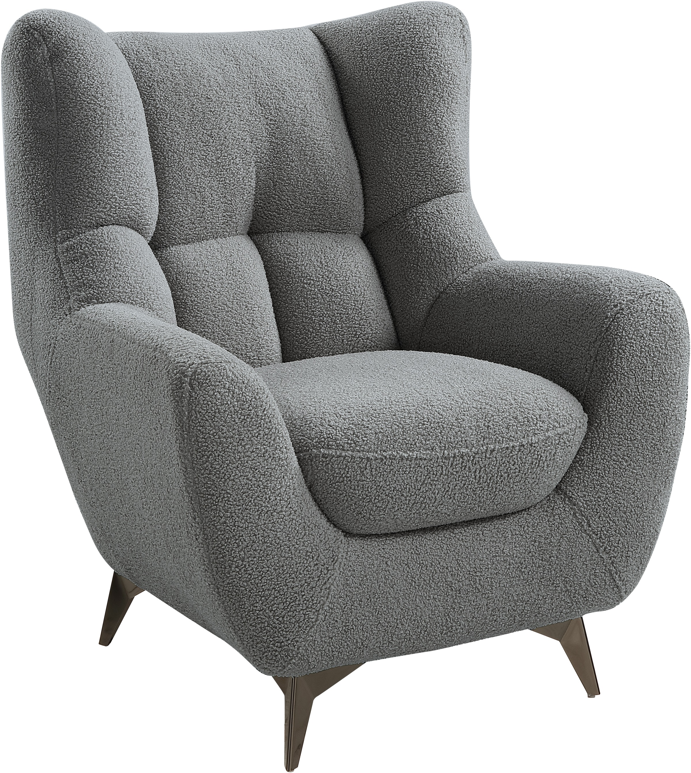 Thumbnail - ATLANTIC home collection Sessel "Shawn" mit Federkern, trendy Bezug mit Teddyoptik