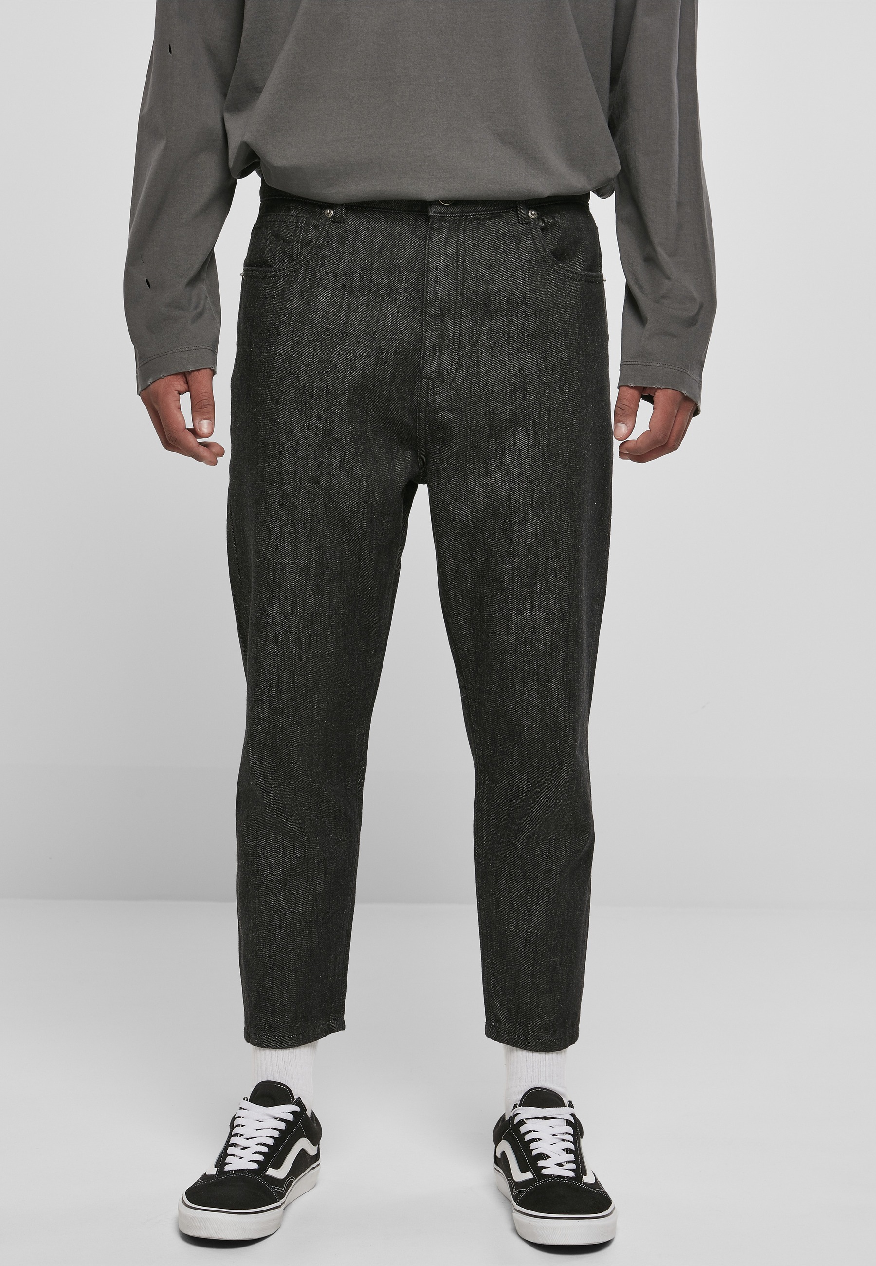 URBAN CLASSICS Bequeme Jeans »Urban Classics Herren Cropped Tapered Jeans« 1 Stk.