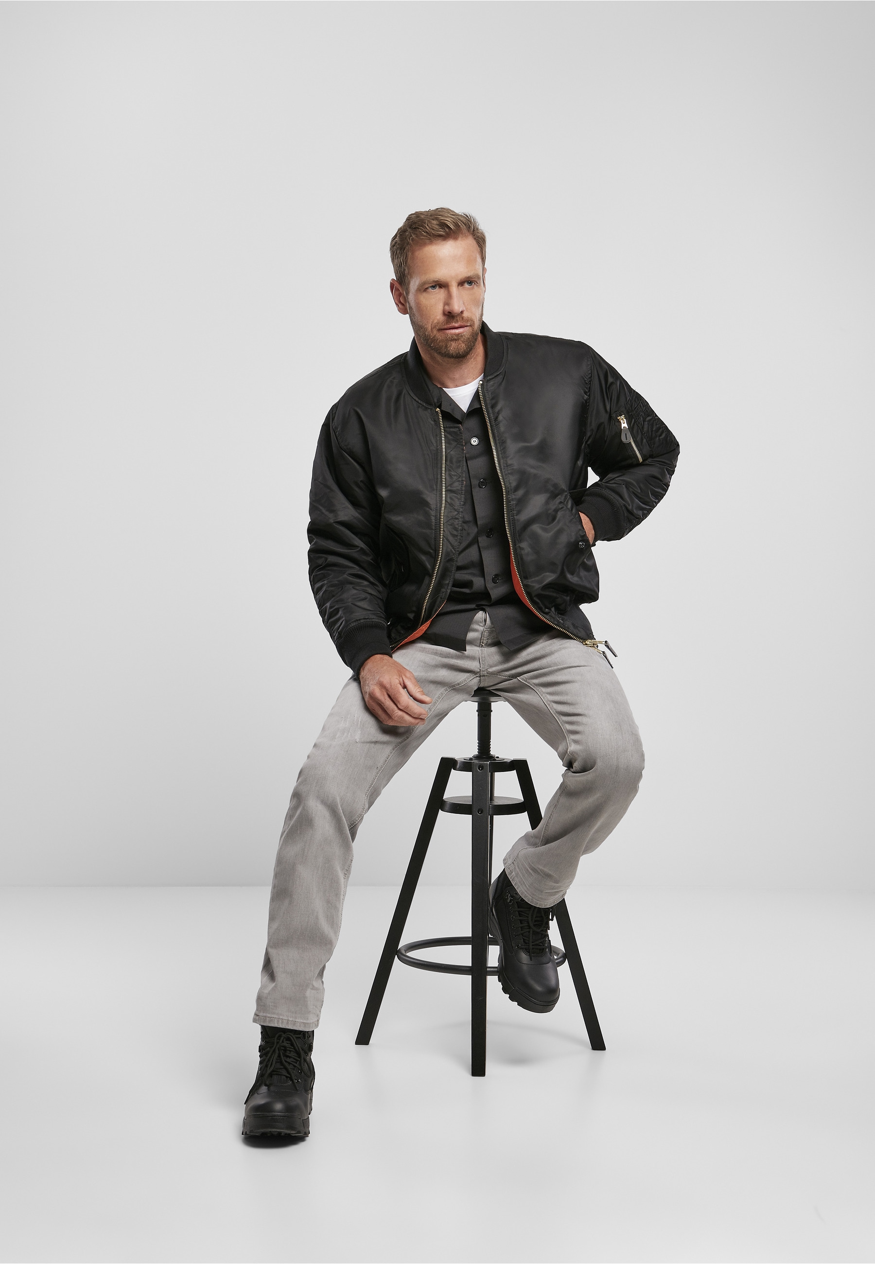 Brandit Anorak »Brandit Herren MA1 Bomber Jacket« 1 Stk. tlg. ohne Kapuze