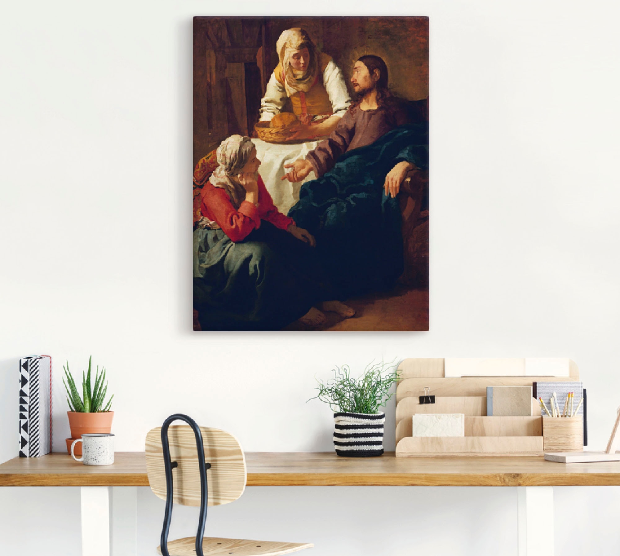 Artland Leinwandbild »Christus im Hause von Martha und Maria«, Religion, (1 St.), auf Keilrahmen gespannt