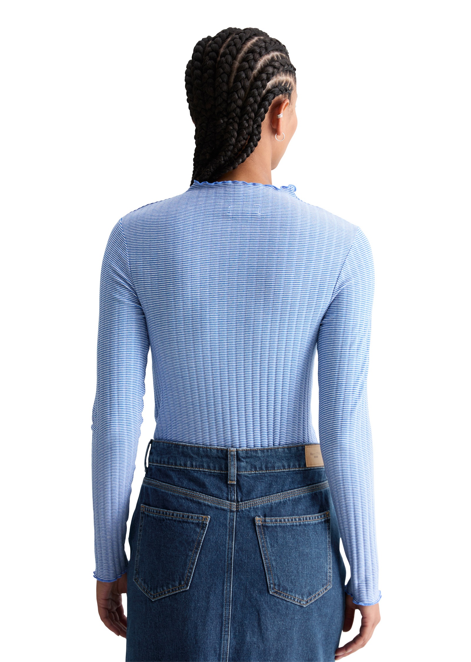 Thumbnail - Marc OPolo DENIM Langarmshirt "aus Bio-Baumwoll-Mix"