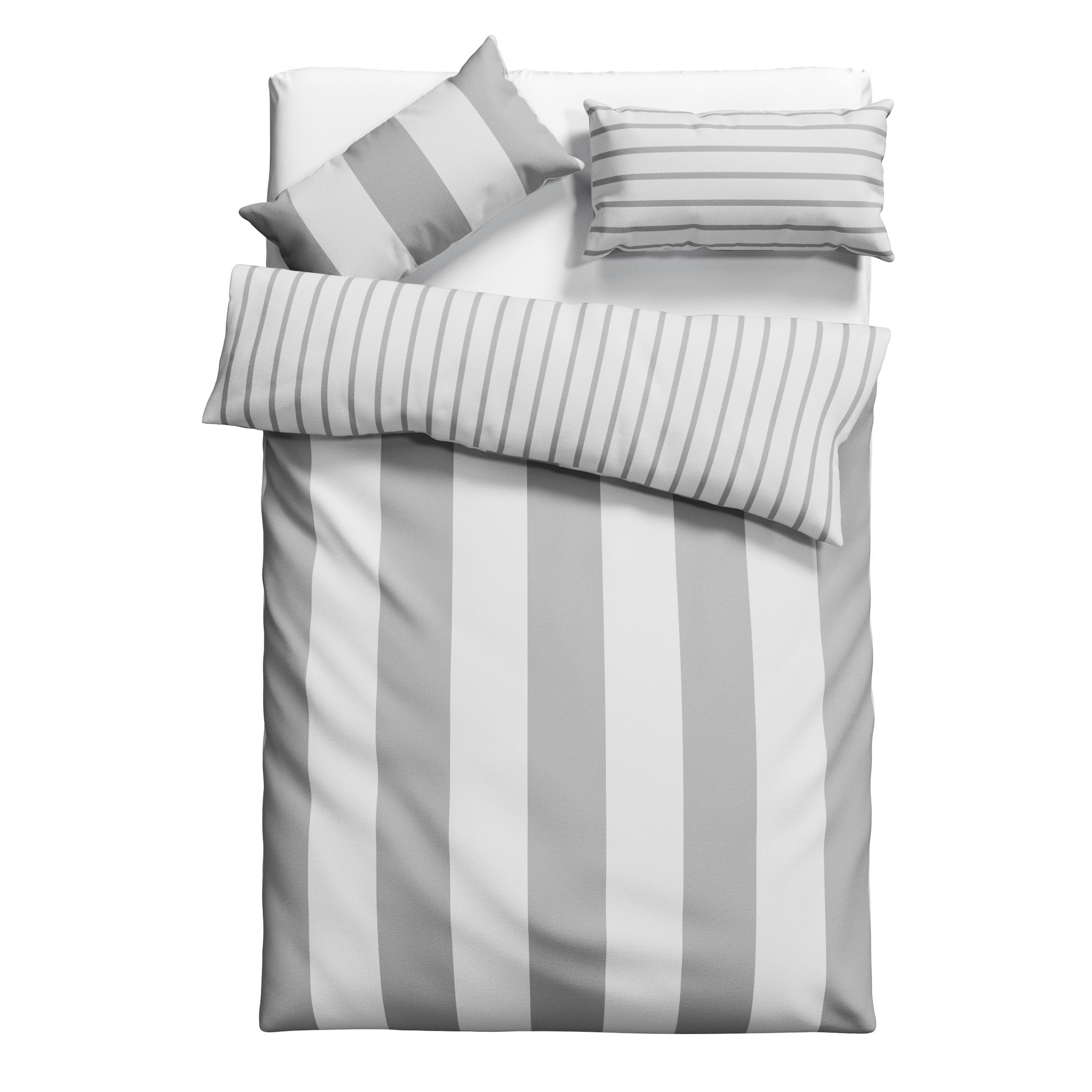 OTTO home Bettwäsche "Sari in verschiedenen Qualitäten" 2 ab Gr. 135x200 cm, Wendedesign, moderne Bettwäsche mit Streifen