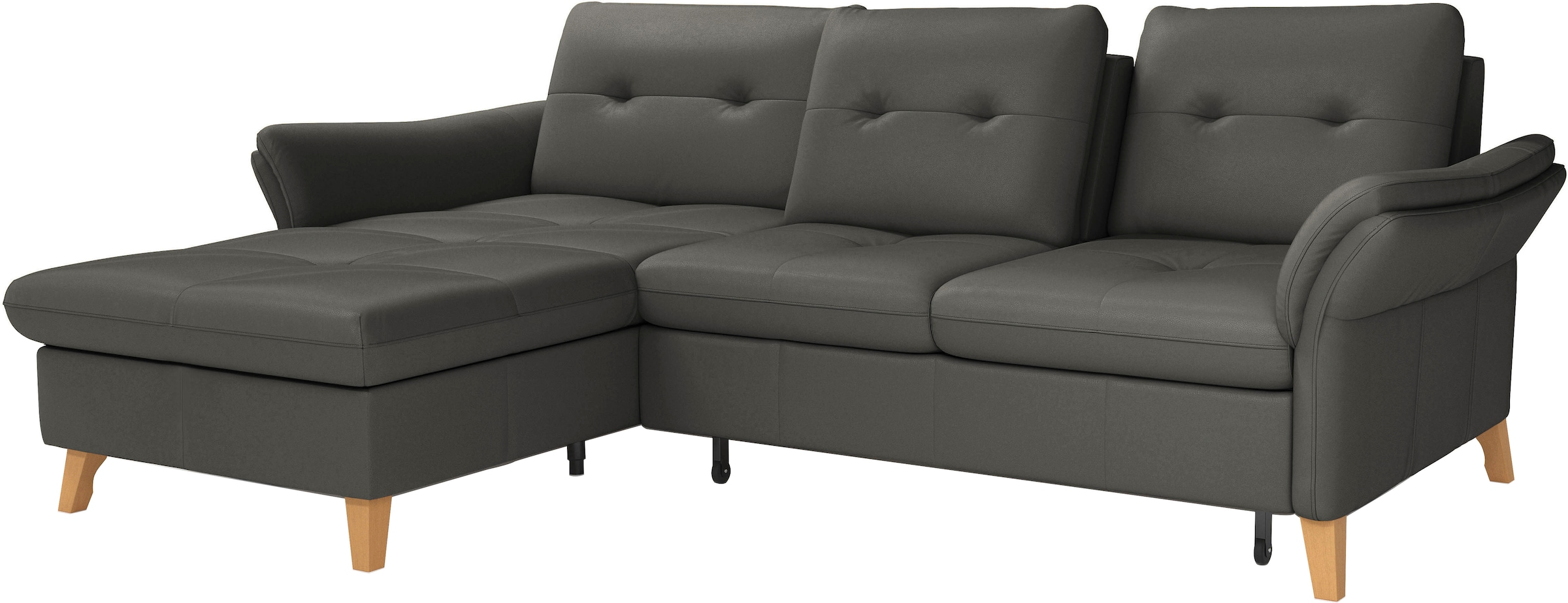 sit&more Ecksofa »Göteborg«, Sitztiefenverstellung und Federkern, wahlweise mit Bettfunktion