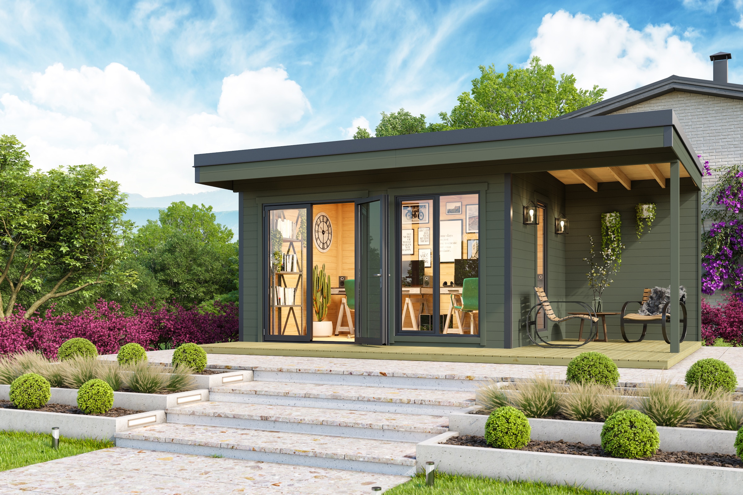 Nordic Holz Gartenhaus "DOMEO 7" günstig online kaufen