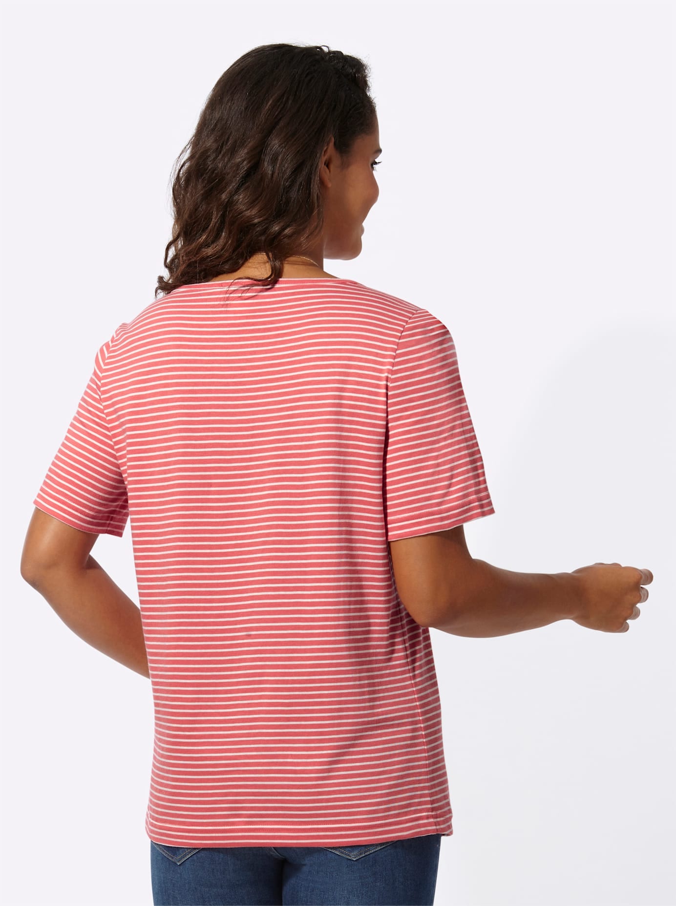 Casual Looks Kurzarmshirt »Ringelshirt«, (1 tlg.)