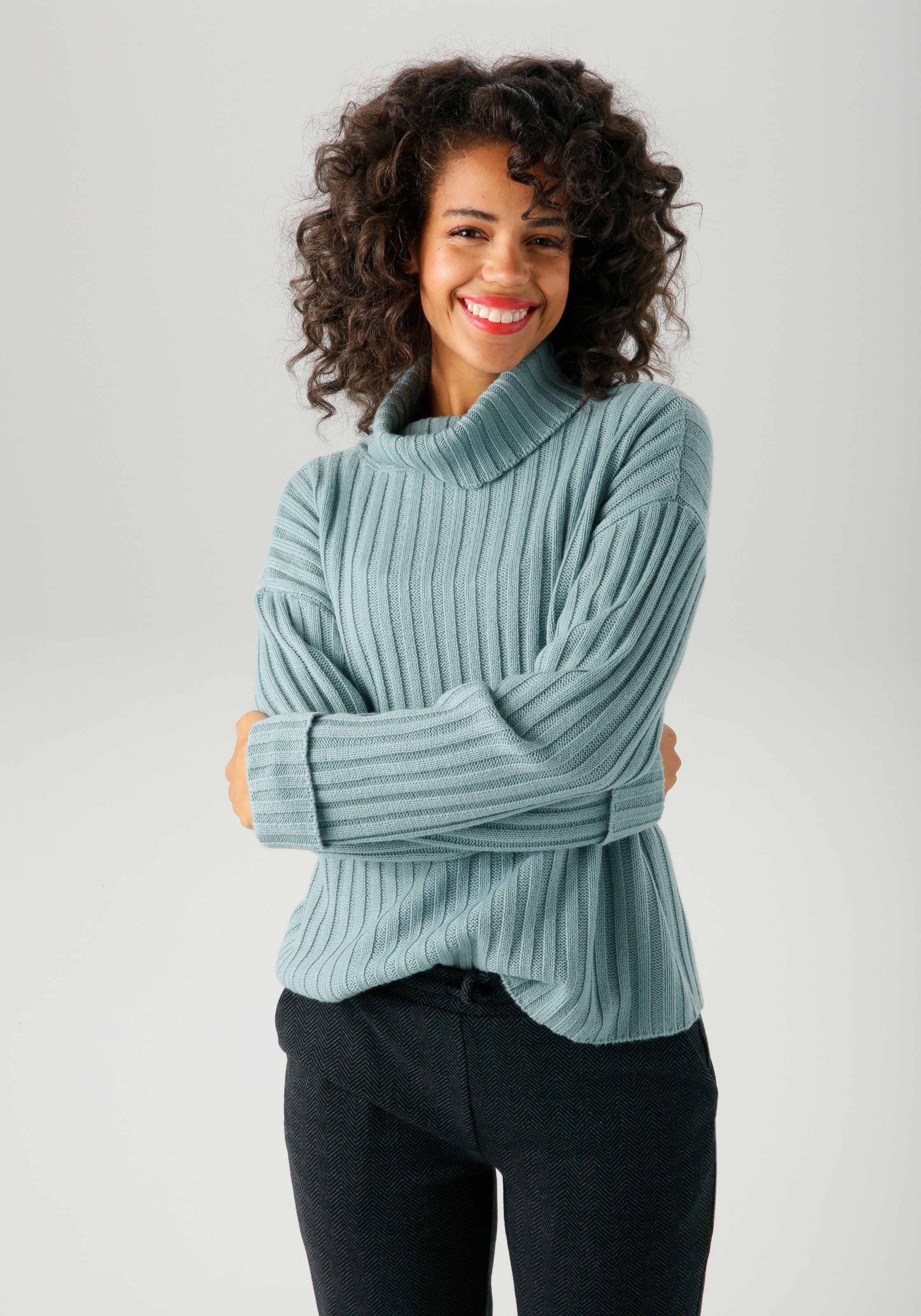 Aniston CASUAL Strickpullover in Streifen-Optik günstig online kaufen