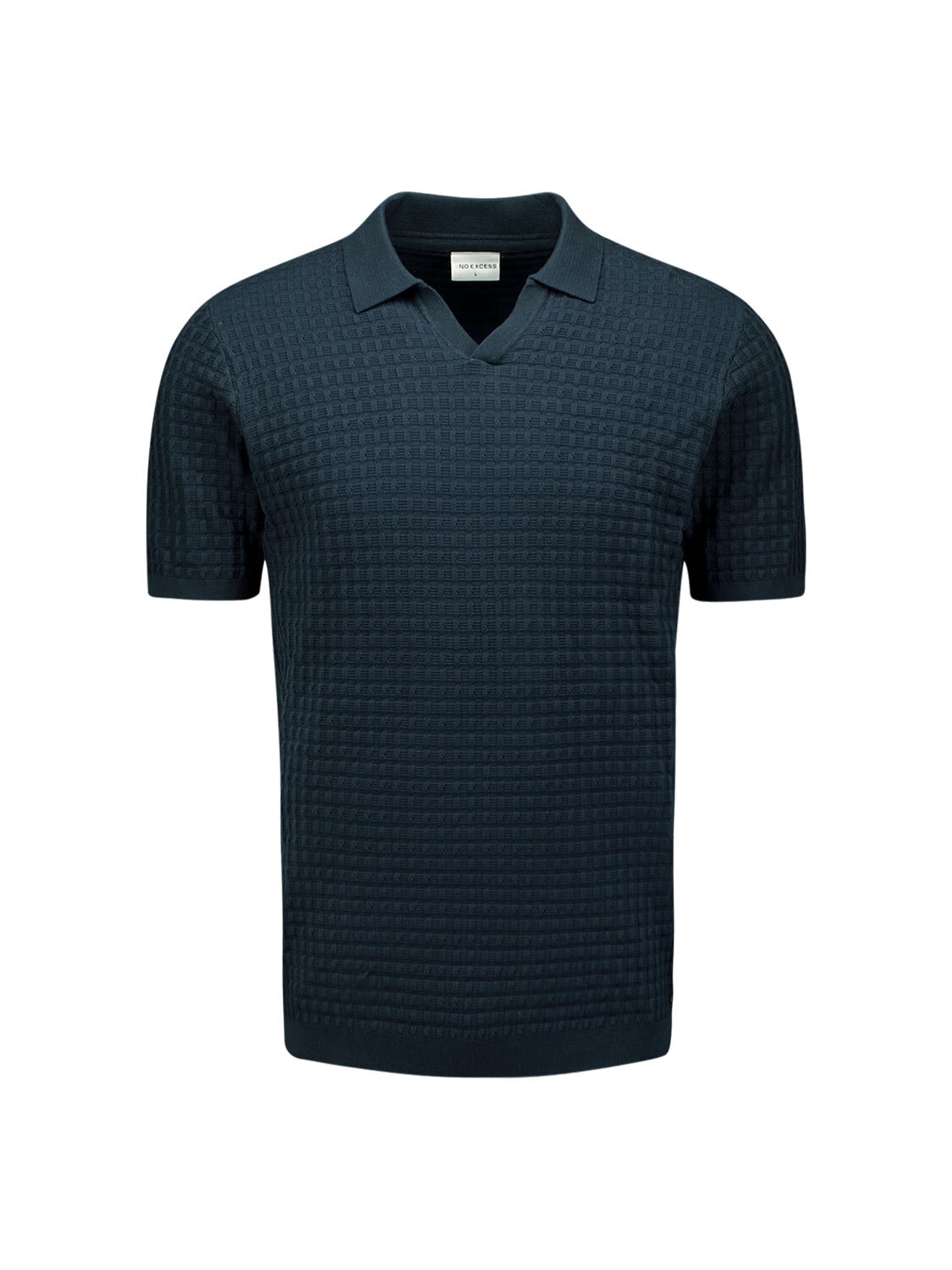 NO EXCESS T-Shirt »No Excess Poloshirt mit kurzen Ärmeln«
