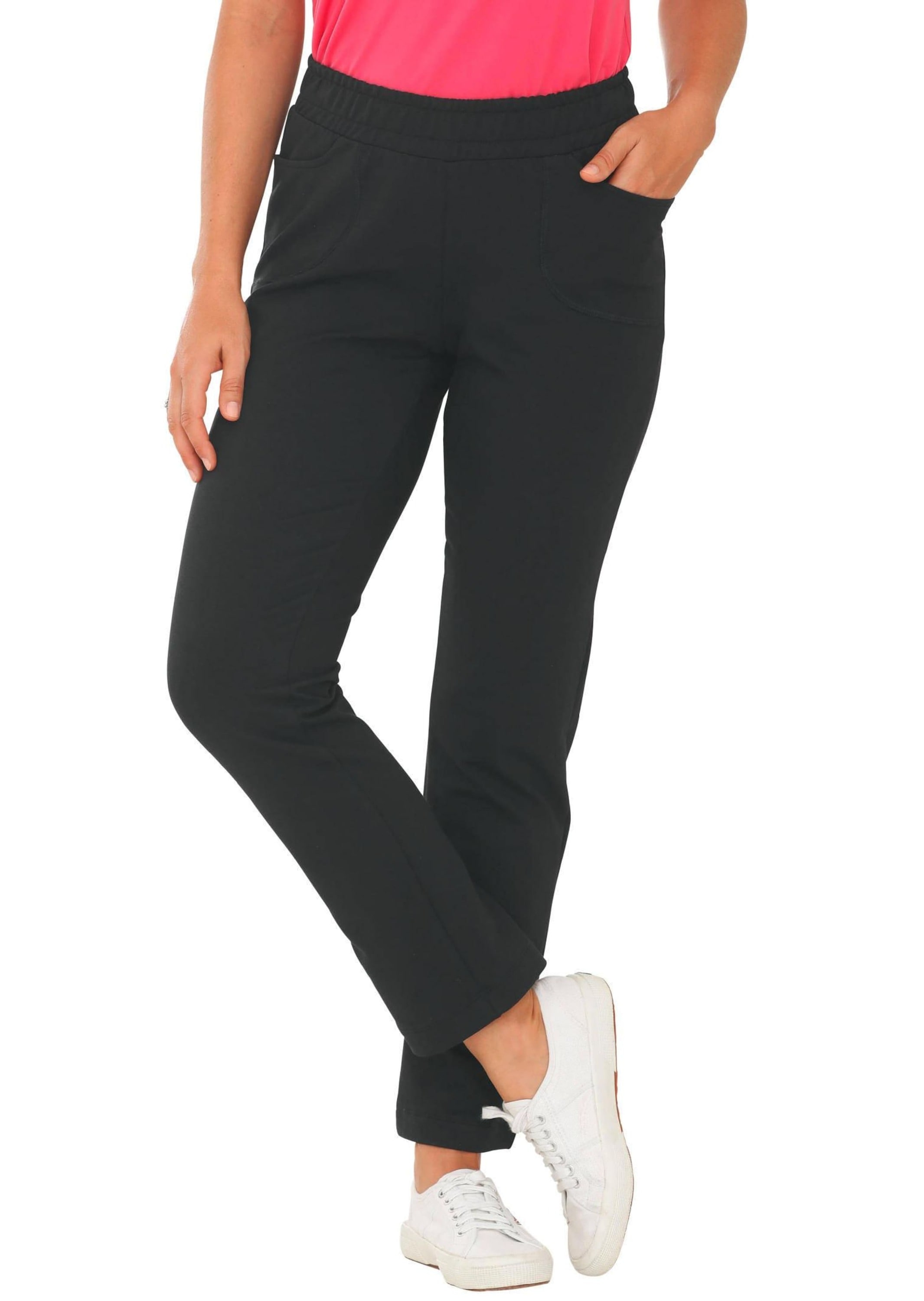 GOLDNER Stoffhose »Freizeithose Bequeme Freizeithose mit Schlupfbund und Taschen«
