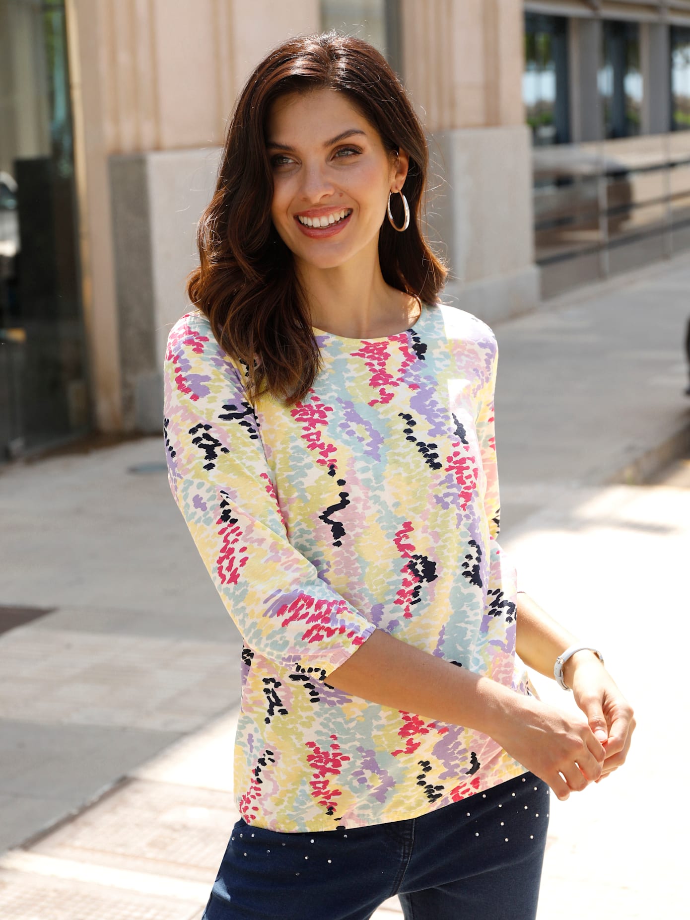 Classic Basics Print-Shirt "3/4-Arm-Shirt" 1 tlg.