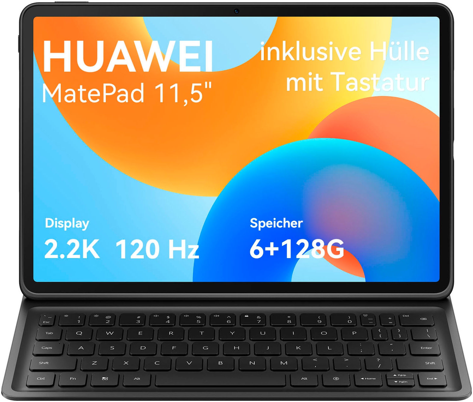 HUAWEI Tablet "MatePad 11,5", 6 GB + WiFi inklusive Hülle mit Tastatur", 128 GB, grau, Tablets_EBookReader