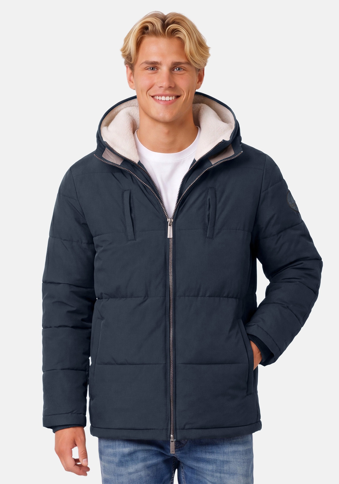 Alessandro Salvarini Winterjacke »ASFredii« mit abnehmbaren Teddy-Fleece-Innenlayer