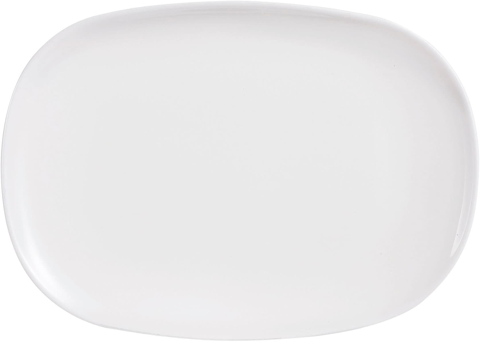 Luminarc Steakteller "Essteller Italien Party" Teller Set für 6 Personen, weiß, extra resistent, Opalglas