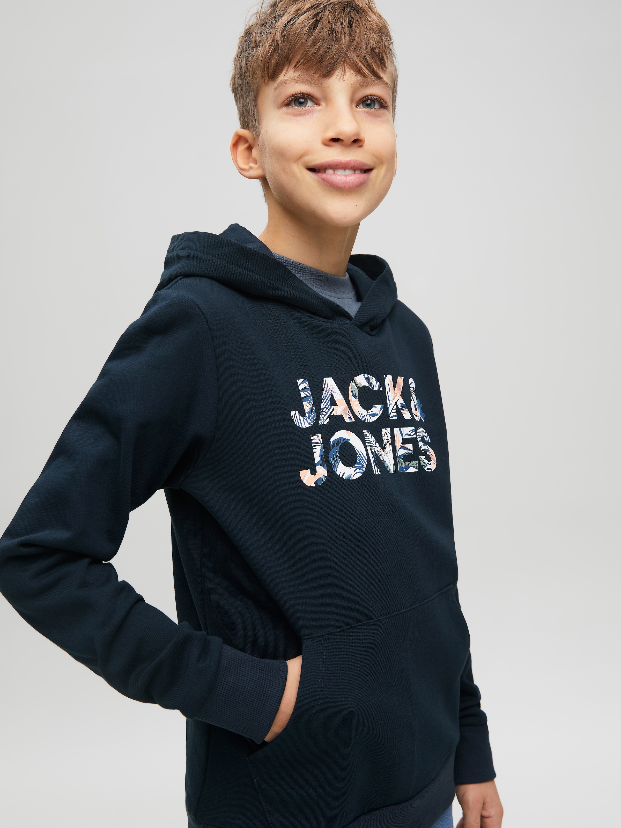 Jack & Jones Junior Kapuzensweatshirt »JJEBRYAN CORP LOGO SWEAT HOOD NOOS JNR«