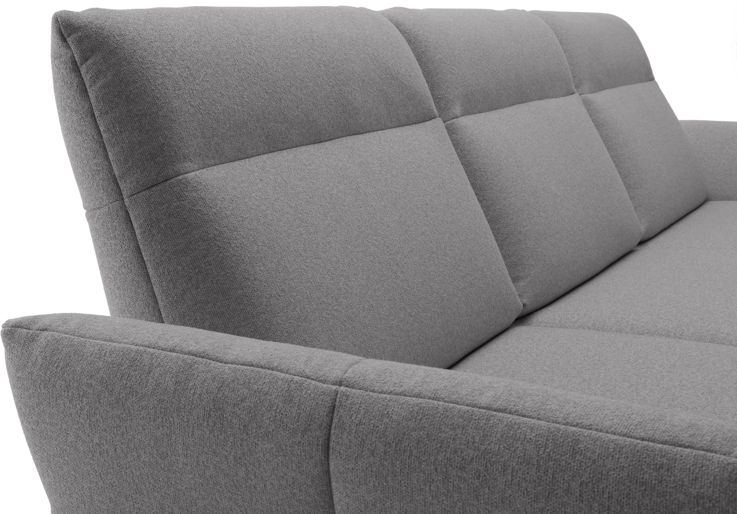 Creation BY ROLF BENZ Ecksofa »CR.460«, Sockel in Eiche, Alugussfüße in umbragrau, Breite 298 cm