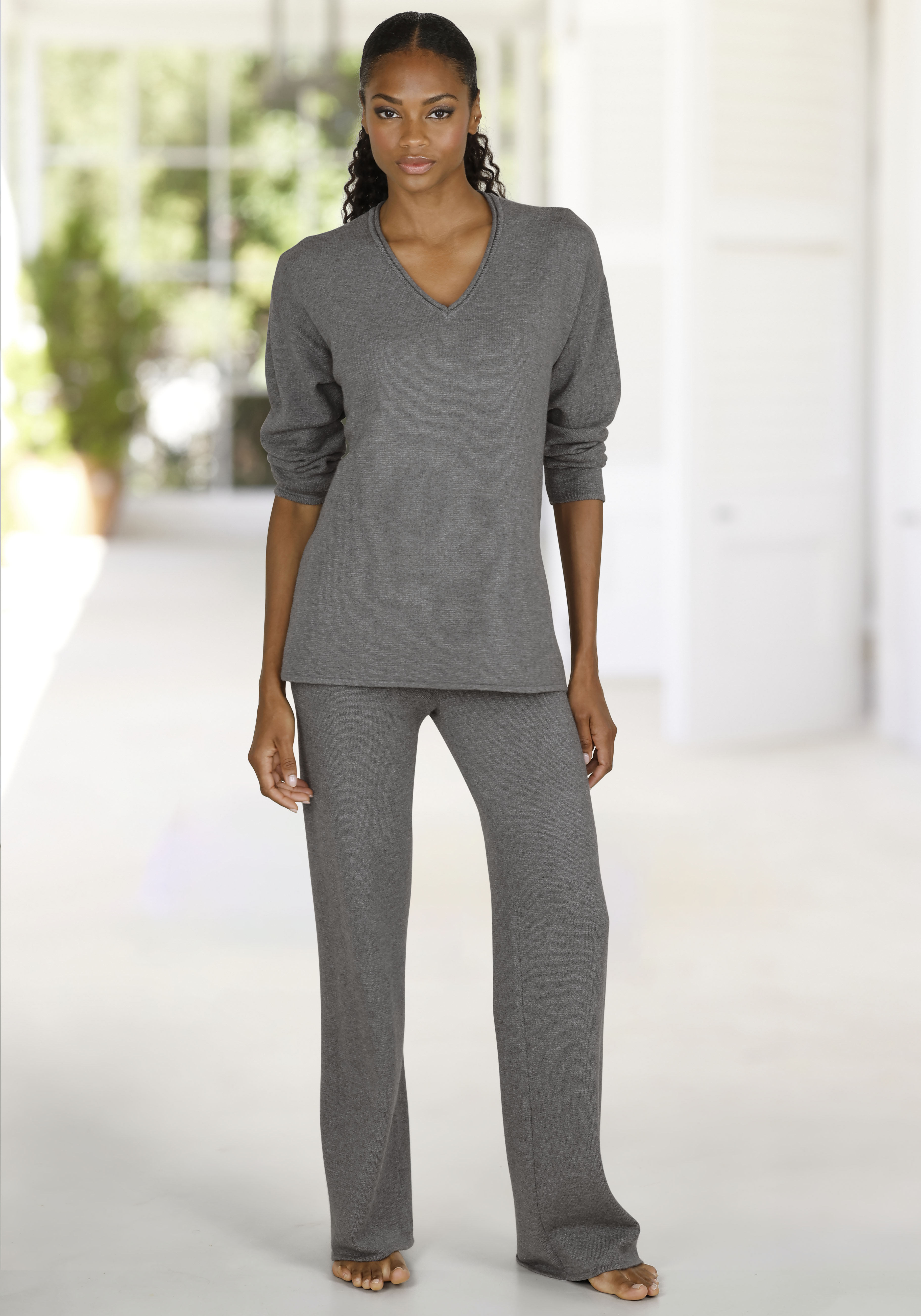 Thumbnail - LASCANA Strickhose lässig aus hochwertigem Strick, Loungewear