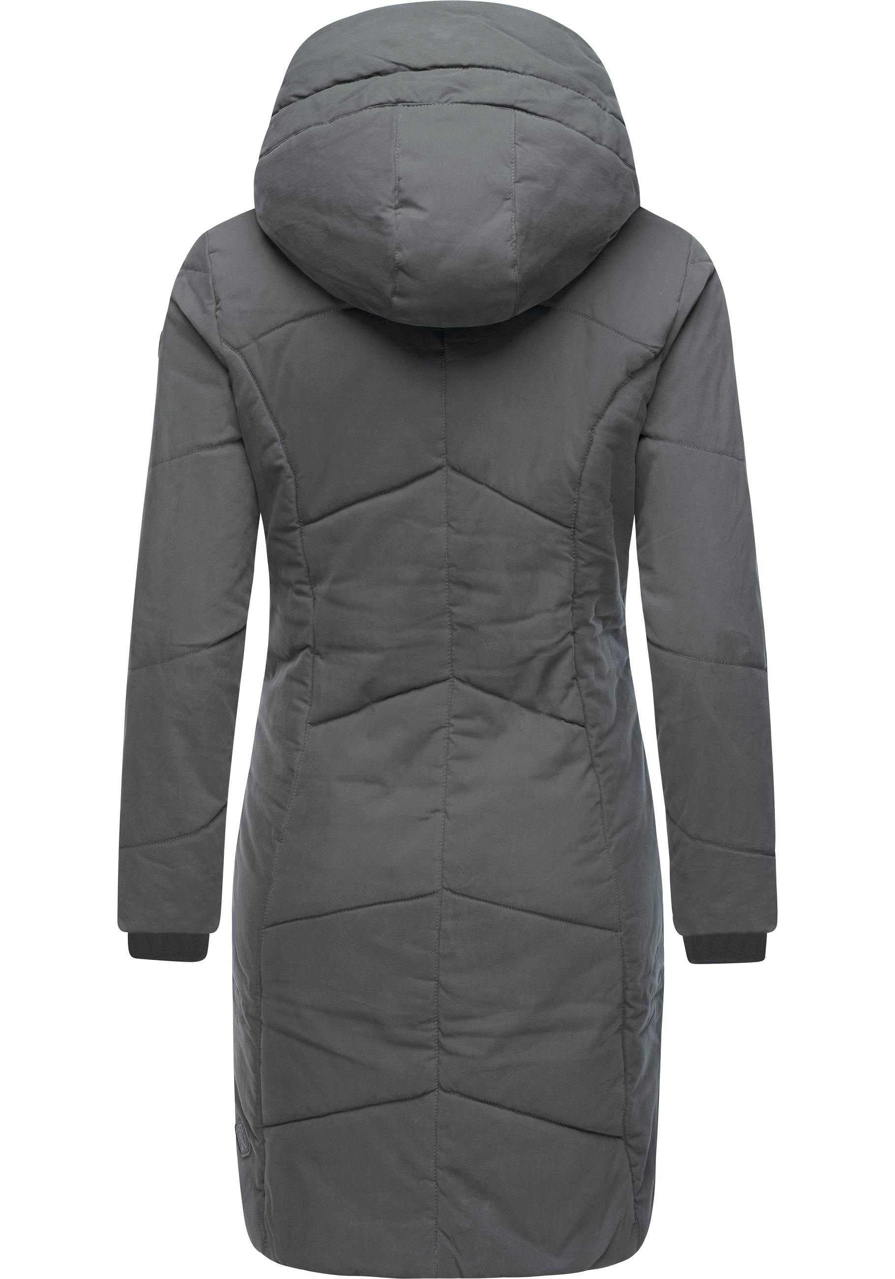 Ragwear Wintermantel »Gordon Long«, gesteppter Winterparka mit asymmetrischem Kragen