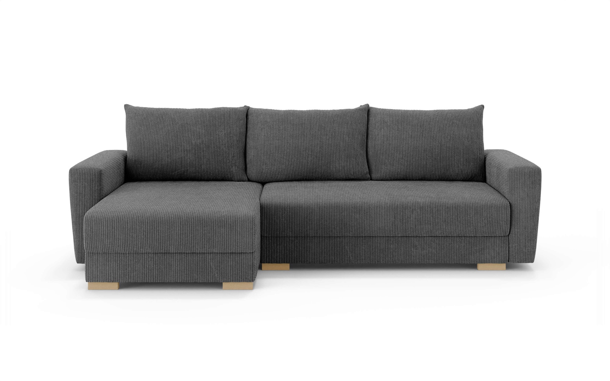 INOSIGN Ecksofa »MAGHERA universell Schlafsofa mit Bettkasten, Maße B/T/H: 255/142/84cm«, L-Form mit Recamiere rechts oder links montierbar, hoher Sitzkomfort