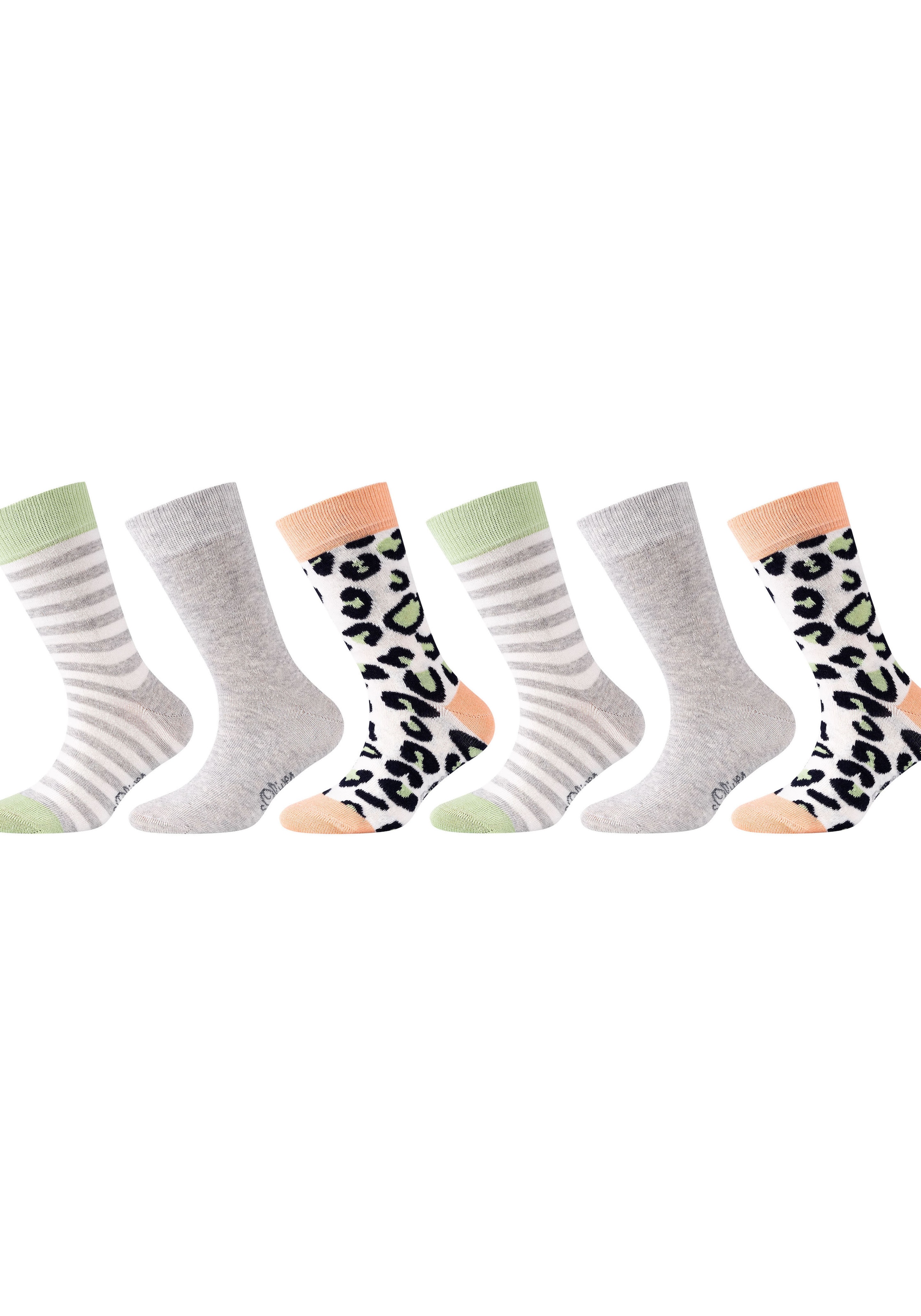 s.Oliver Langsocken »originals«, (6er Pack), mit ausgefallenen Mustern