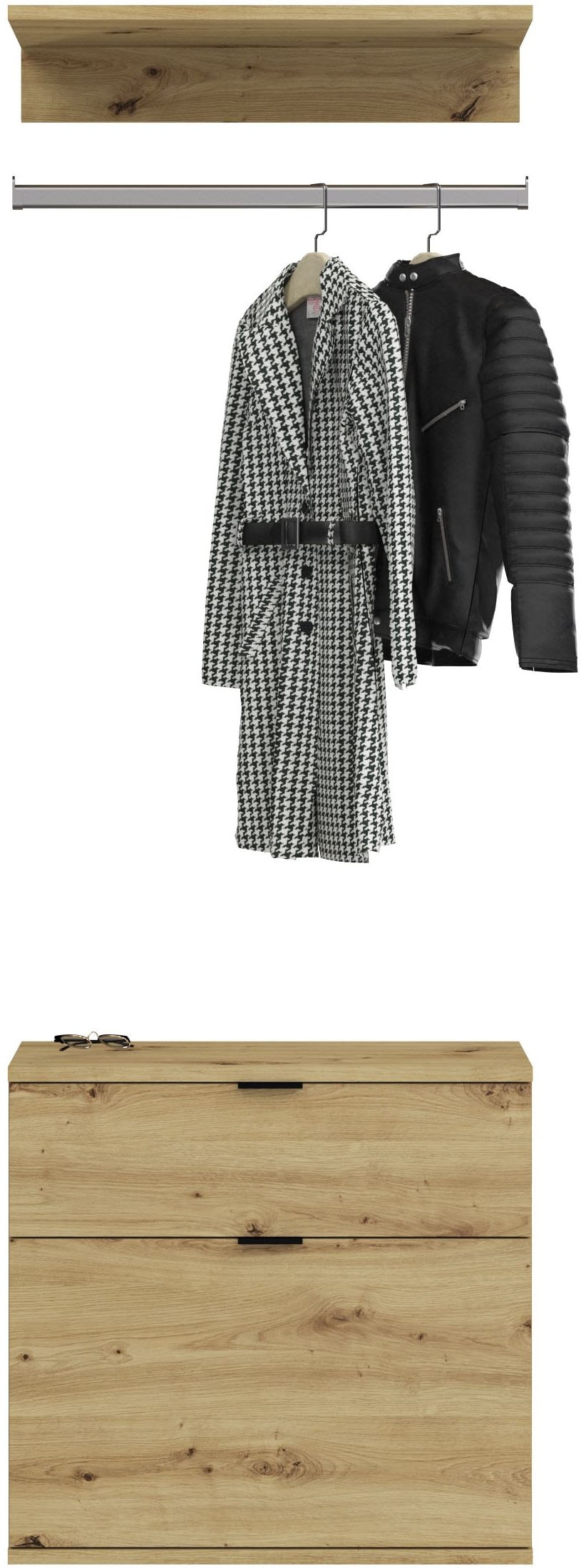 Home affaire Garderoben-Set "Trondheim, Breite 61 cm, best. aus Kommode, Ga günstig online kaufen