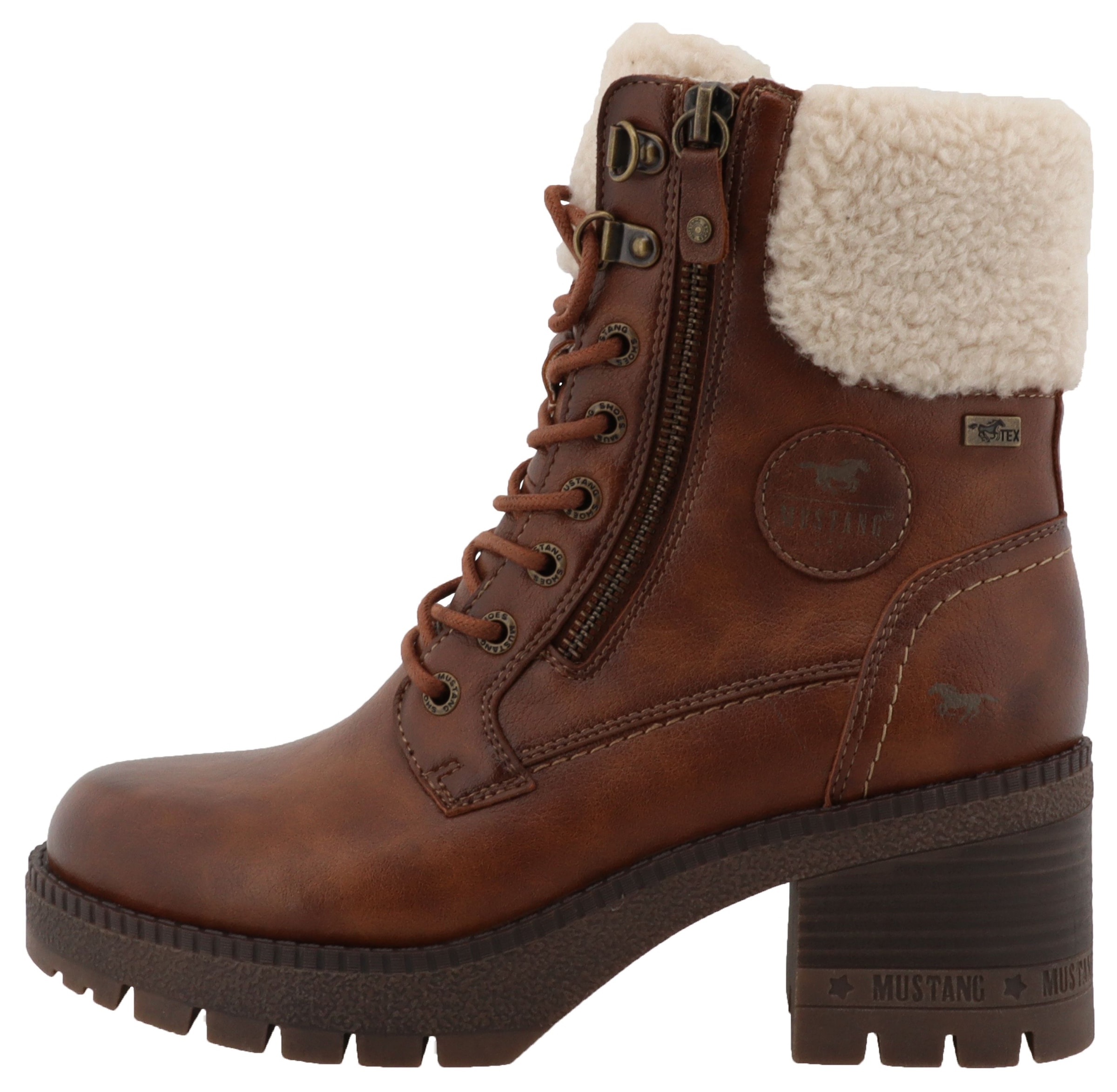 Mustang Shoes Winterstiefelette »Caro«  Winterboots mit Blockabsatz