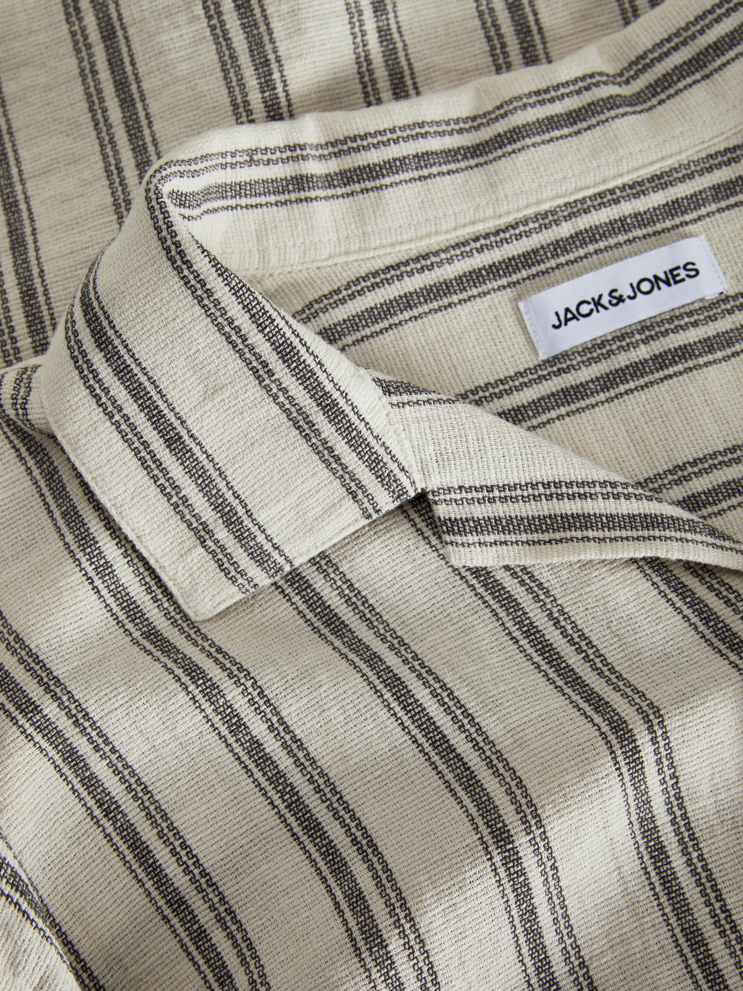Jack & Jones Kurzarmhemd »JJEENZO STRIPE RESORT SHIRT SS SN«, mit Streifen Muster
