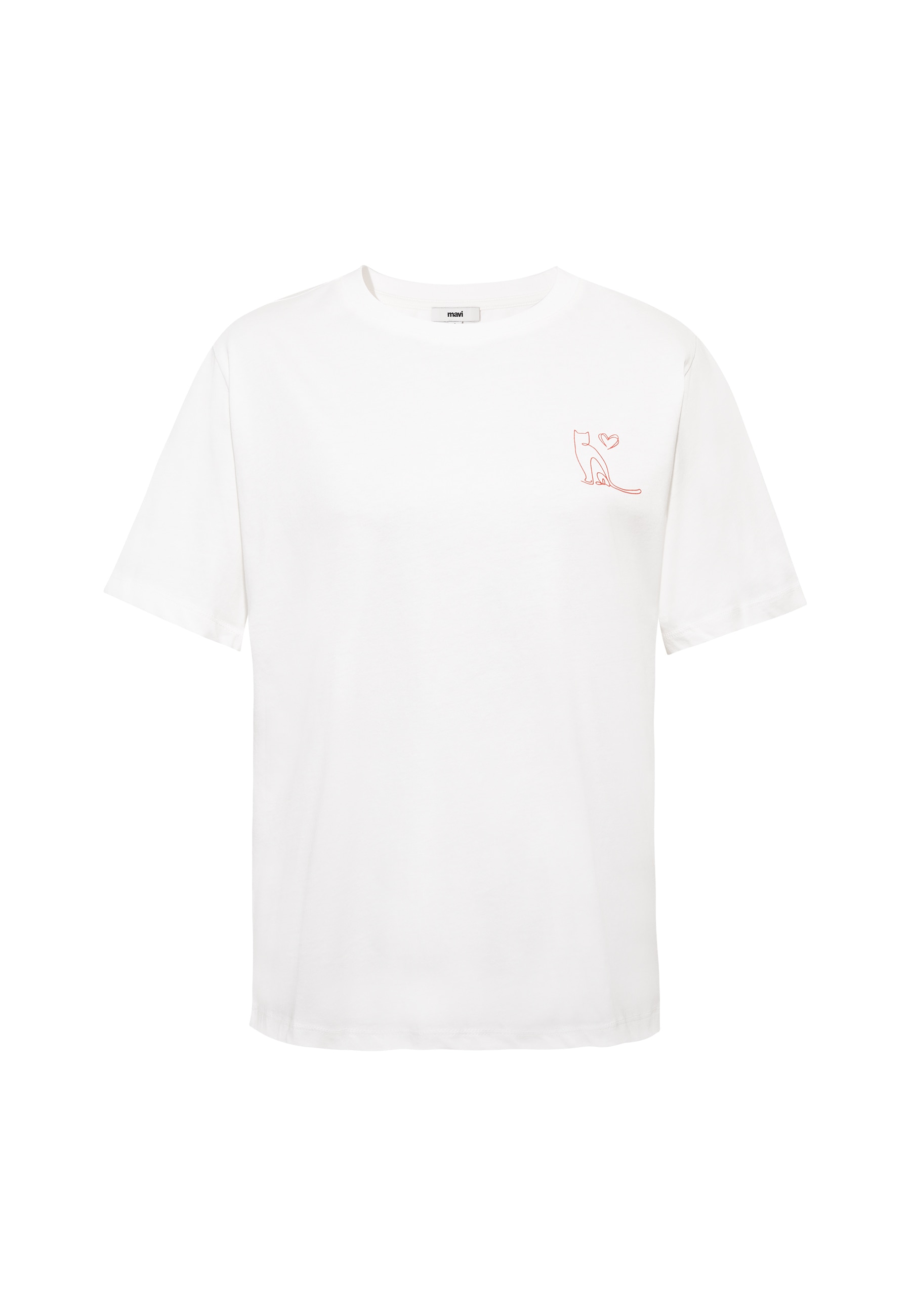 Mavi T-Shirt »GRAPHIC PRINTED FASHION JERSEY« Katzen T-Shirt