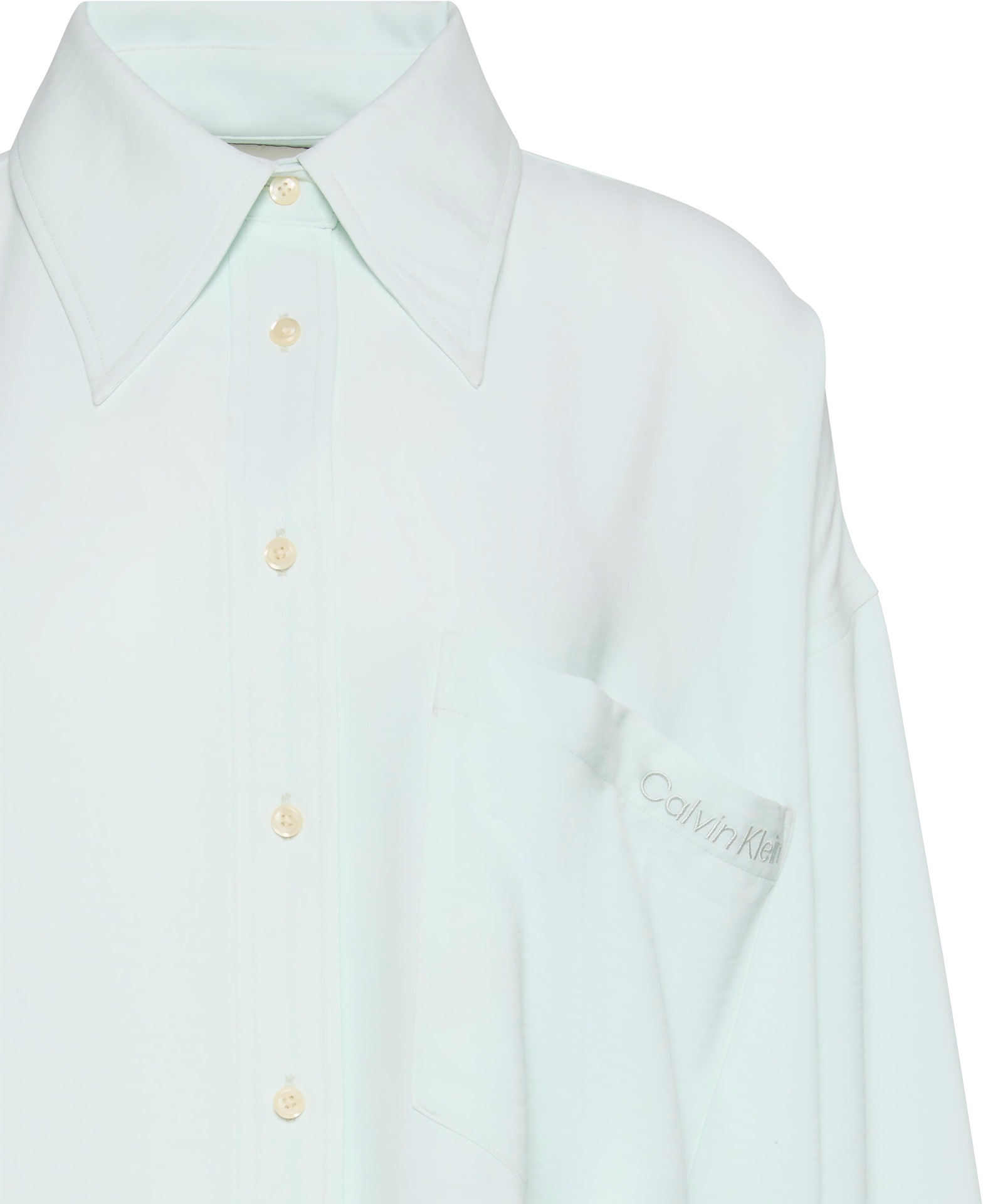 Calvin Klein Jeans Hemdbluse »GAUZE SHIRT«, Mit Rundhalsausschnitt