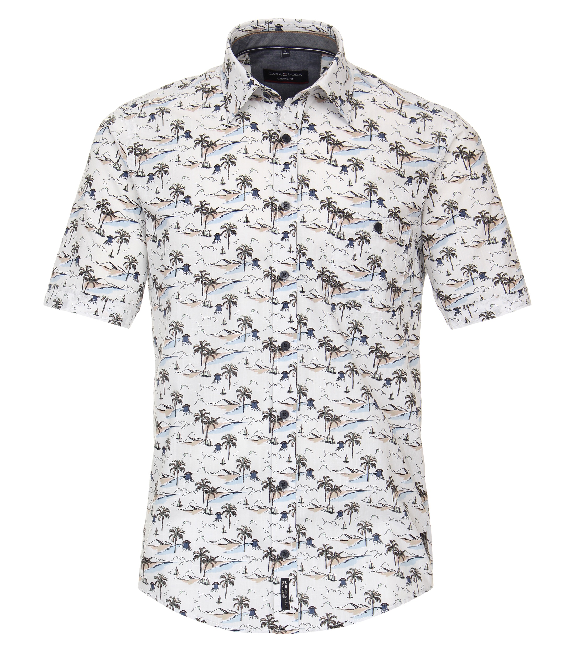 CASAMODA Kurzarmhemd "CASAMODA Freizeithemd Kurzarm kariert" günstig online kaufen