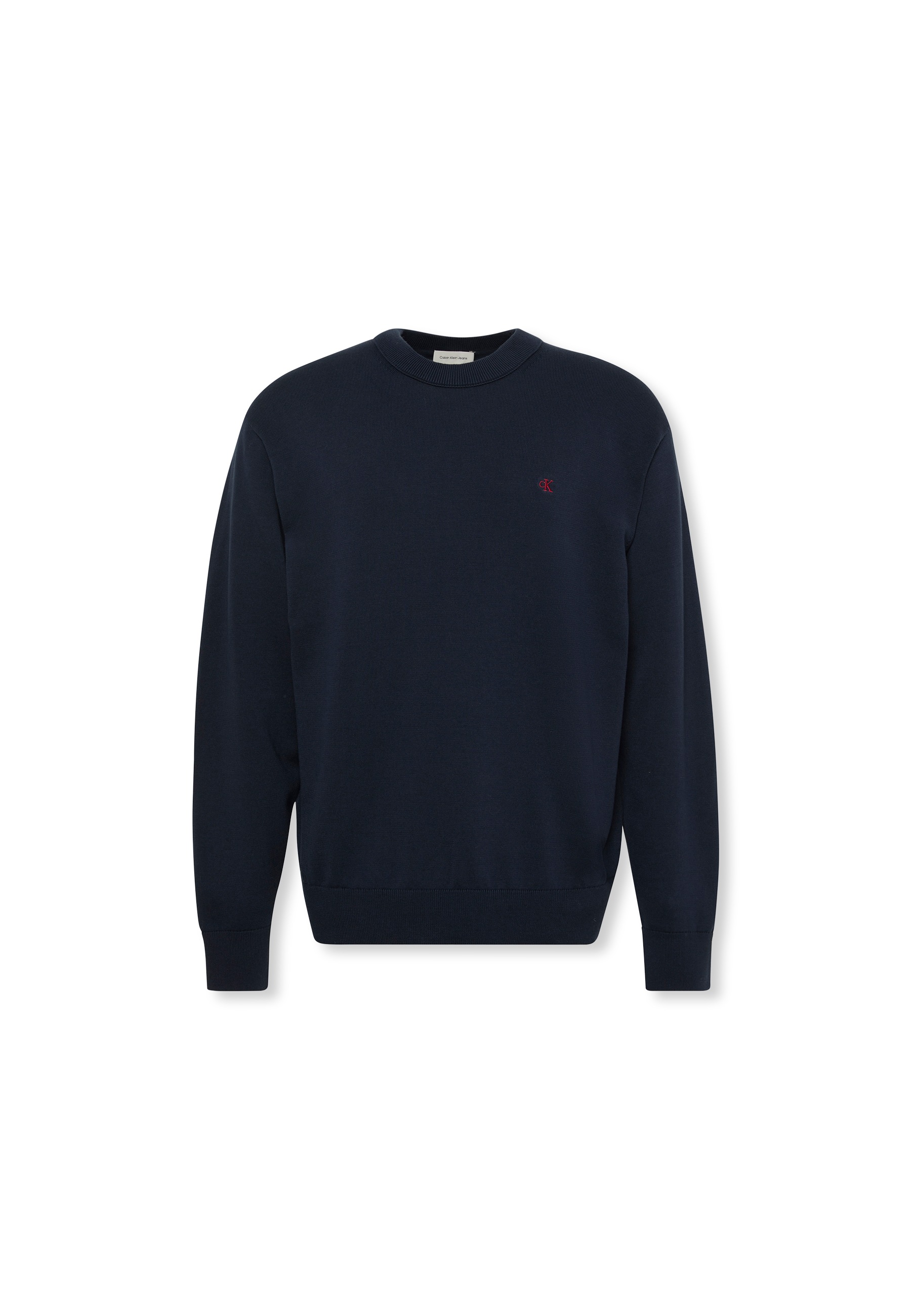 Calvin Klein Jeans Strickpullover »LS EZ COTTON CREWNK SWEATER 12GG«, Mit Rundhalsausschnitt