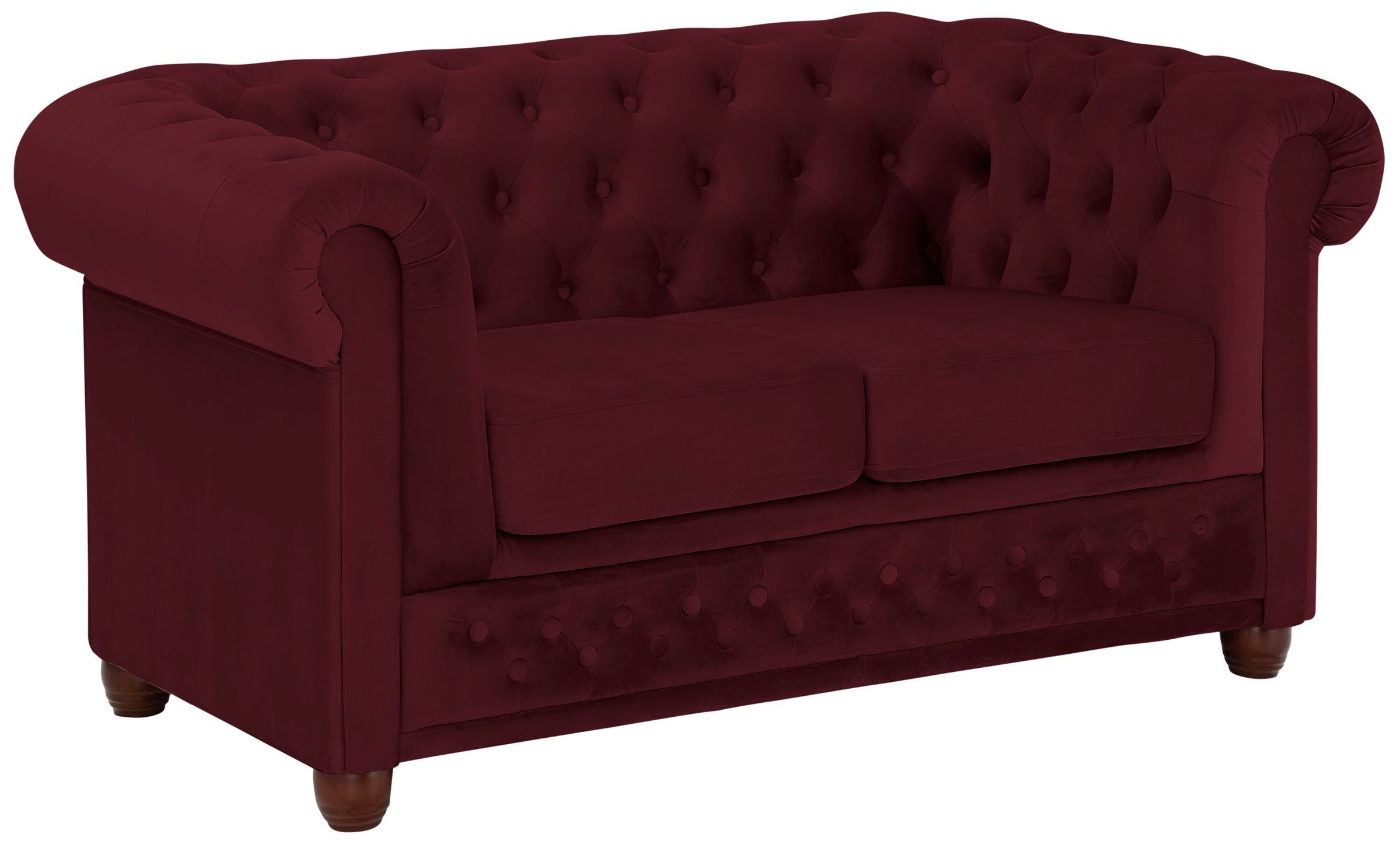 Home affaire Chesterfield-Sofa »New Castle«, mit hochwertiger Knopfheftung in Chesterfield-Design, B/T/H: 148/86/72
