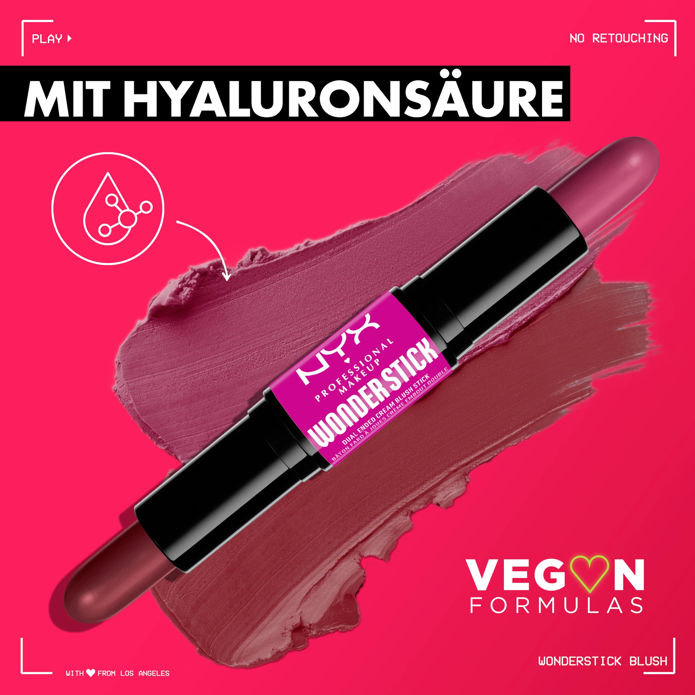 NYX Make-up Stick »Blush Stick Wonder Cream«, mit natürlichen Inhaltsstoffen