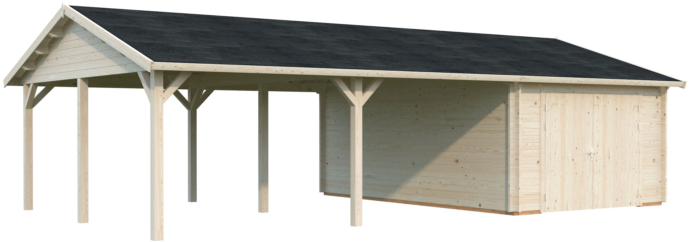 Palmako Garage »Roger, mit Holztor« BxTxH: 1006x619x316 cm