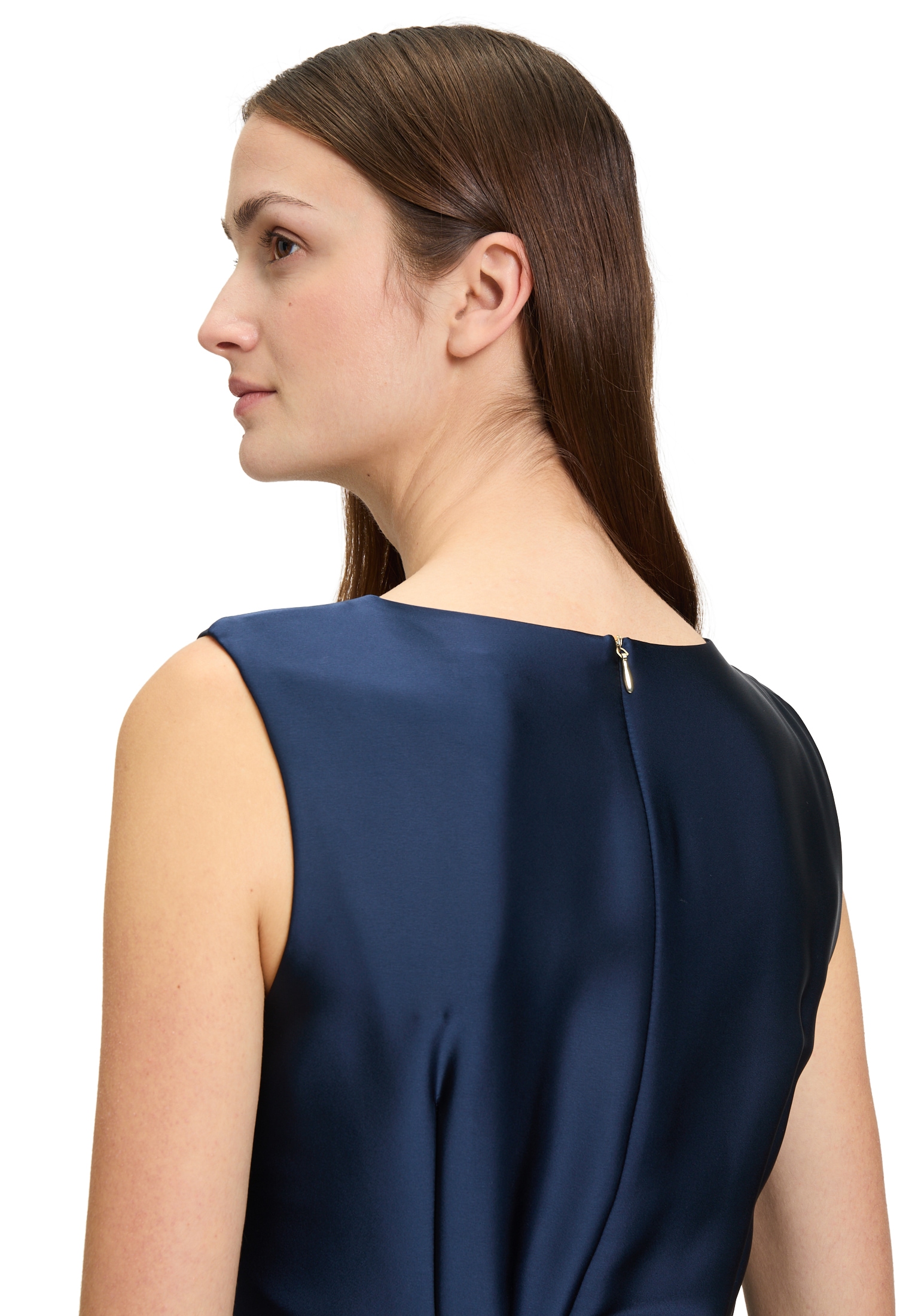 Betty&Co Chiffonkleid »Betty & Co Chiffonkleid mit Plissee«, Plissee