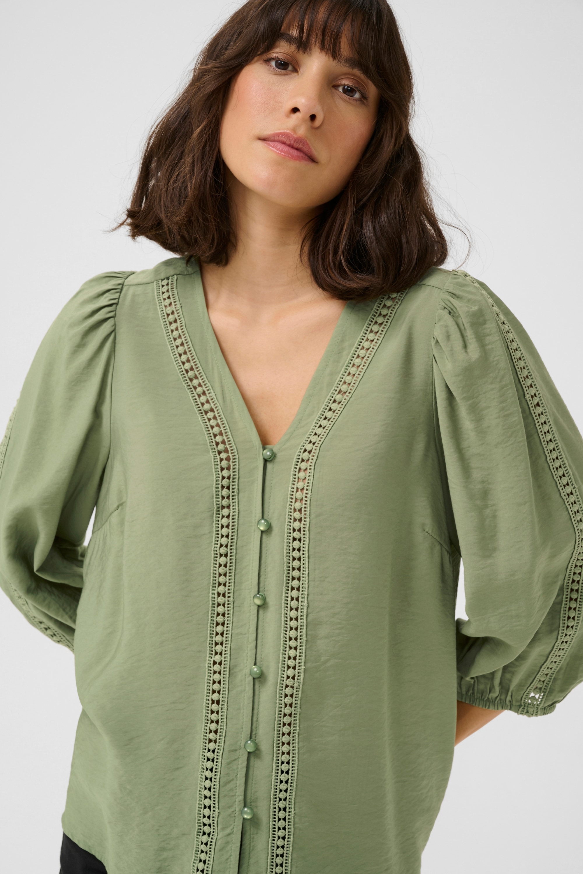 KAFFE Langarmbluse »Damen Bluse langarm KAsonja«