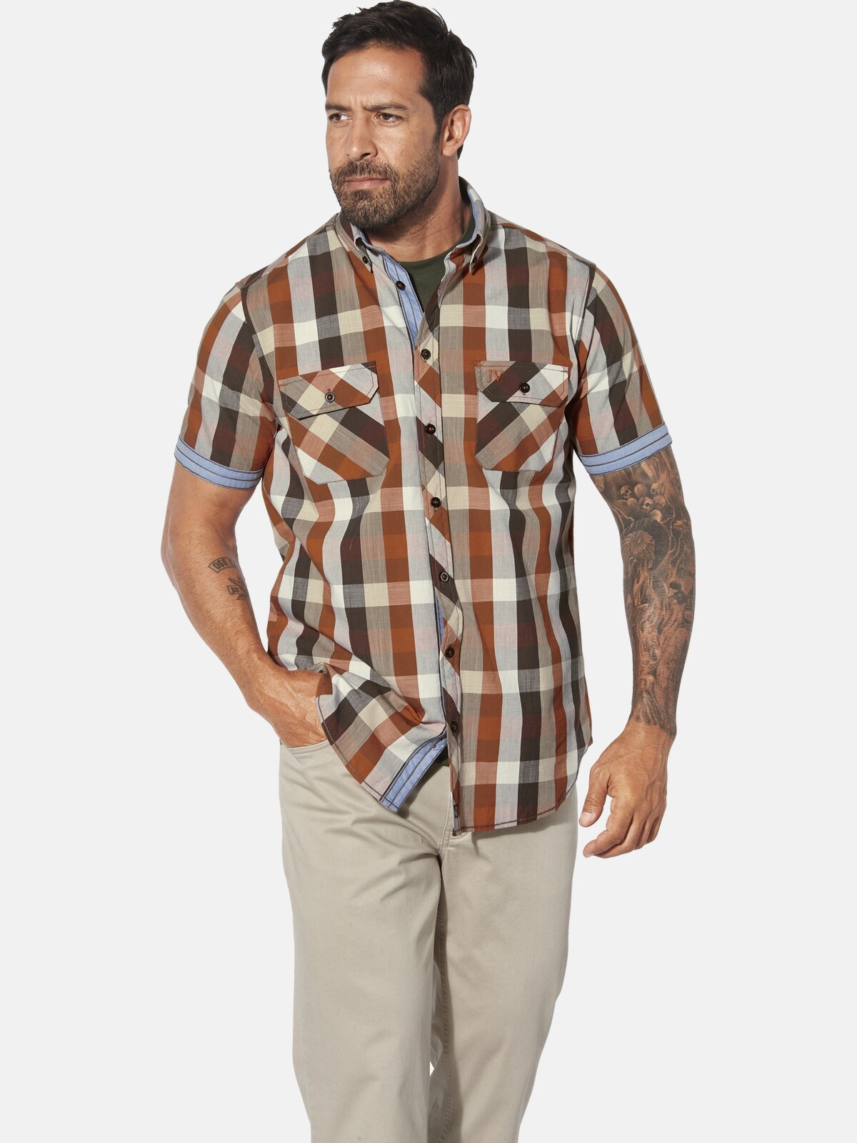 Jan Vanderstorm Langarmhemd "Doppelpack Hemd GJELLE" günstig online kaufen