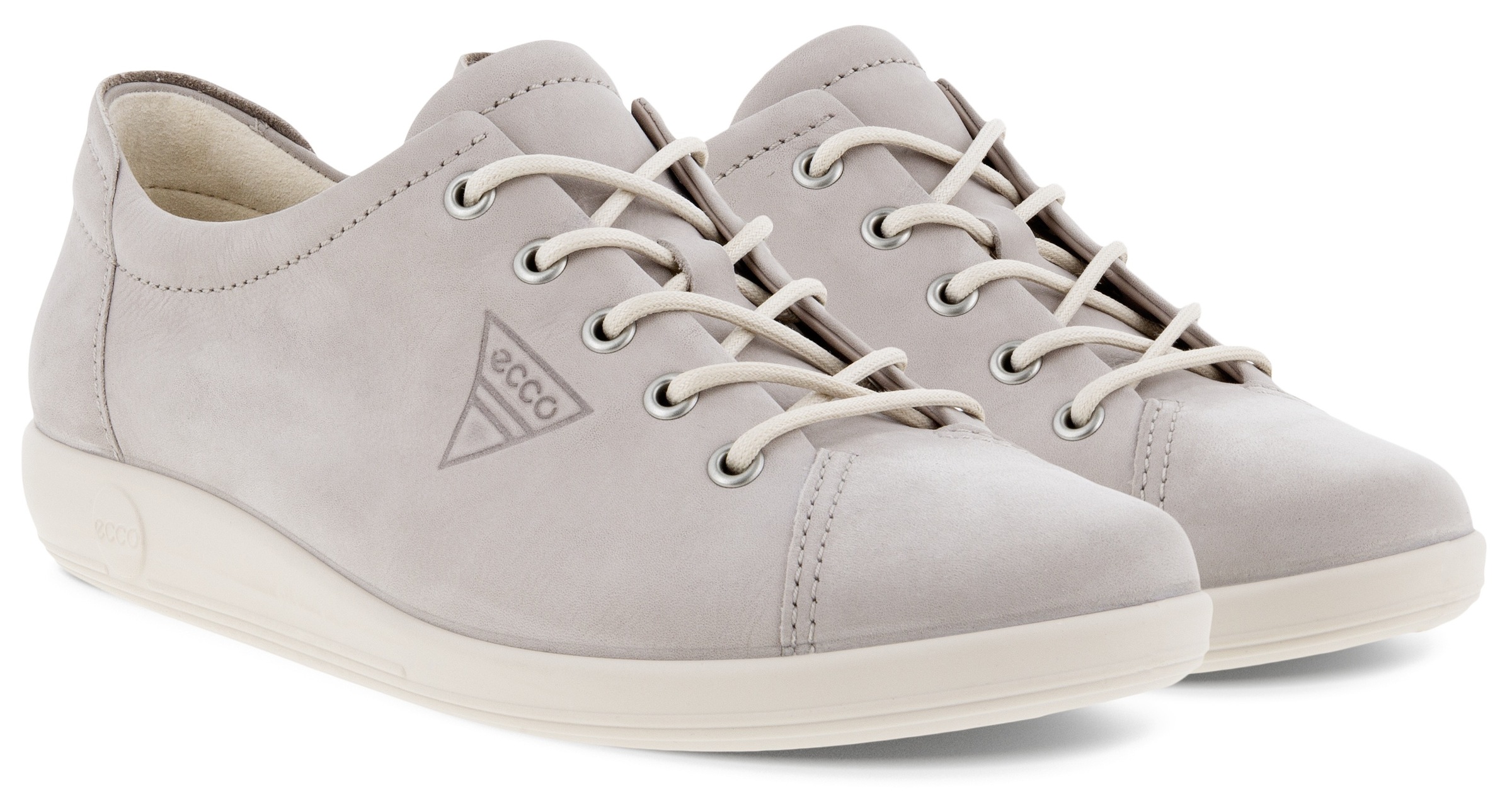 Ecco Schnürschuh »Ecco Soft 2.0«, Freizeitschuh, Halbschuh, Schnürschuh mit dezenter Logo Prägung