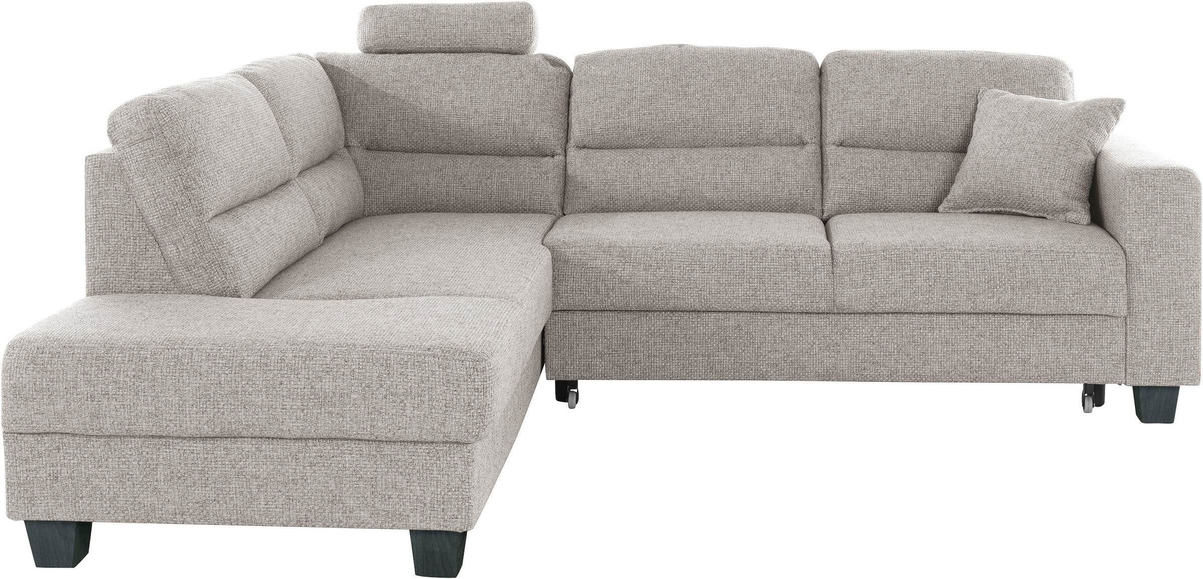 TRENDMANUFAKTUR Ecksofa »Chamber, zeitlos und modern, hoher Sitzkomfort, L-Form«, wahlweise mit Schlaffunktion