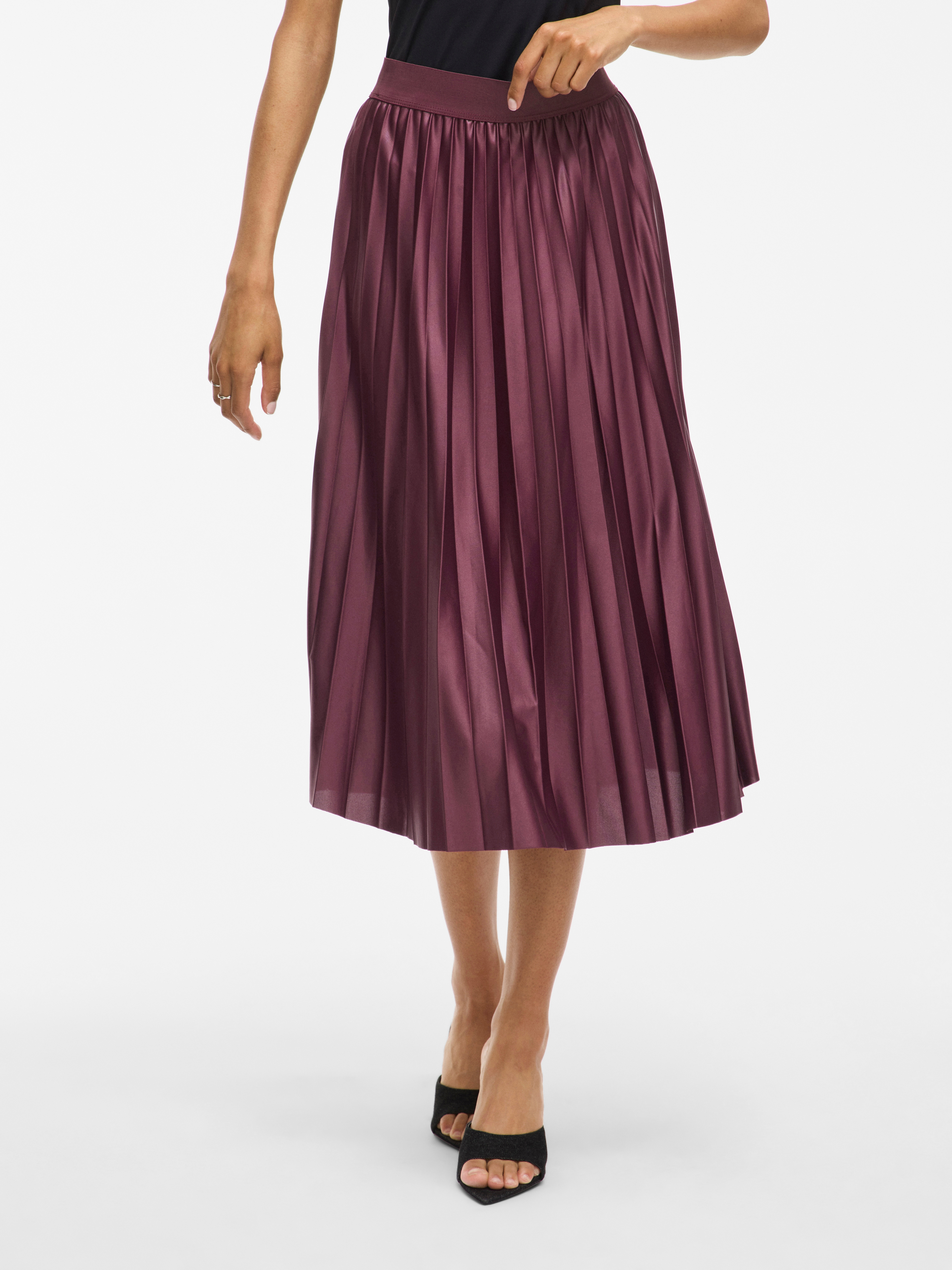 Vila Plisseerock "VINITBAN SKIRT - NOOS" Materialmix