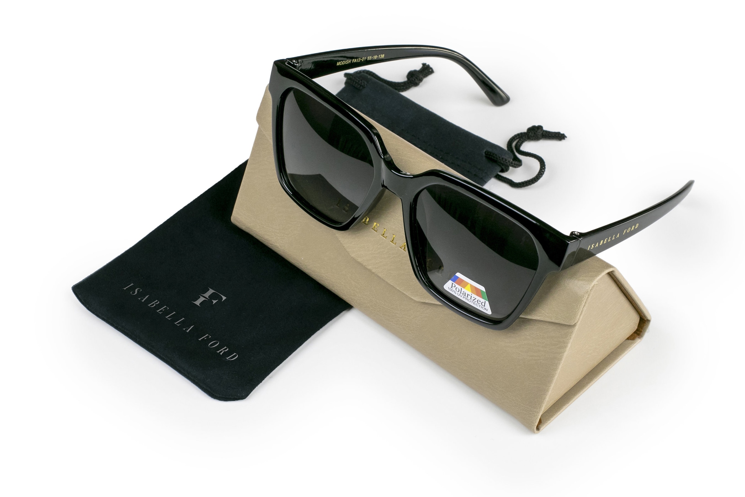 ISABELLA FORD Sonnenbrille »FA13-01« Glass 0.74MM Polarized Lens UV400，CAT3.0