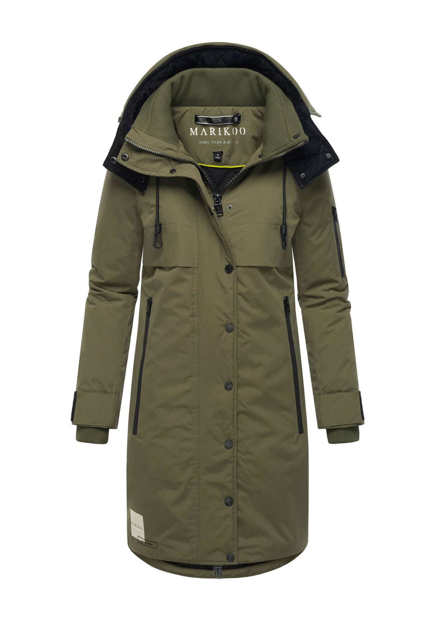 Marikoo Winterjacke »Anoukaa«, langer Parka mit abnehmbarer Kapuze