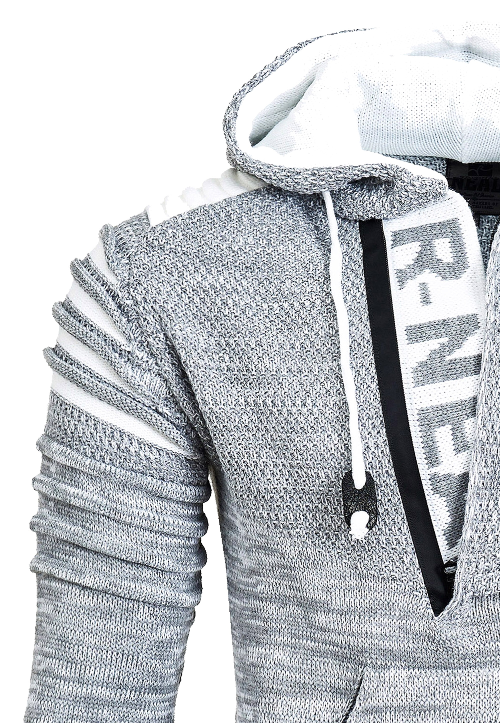Rusty Neal Kapuzensweatshirt, in modernem Strickdesign