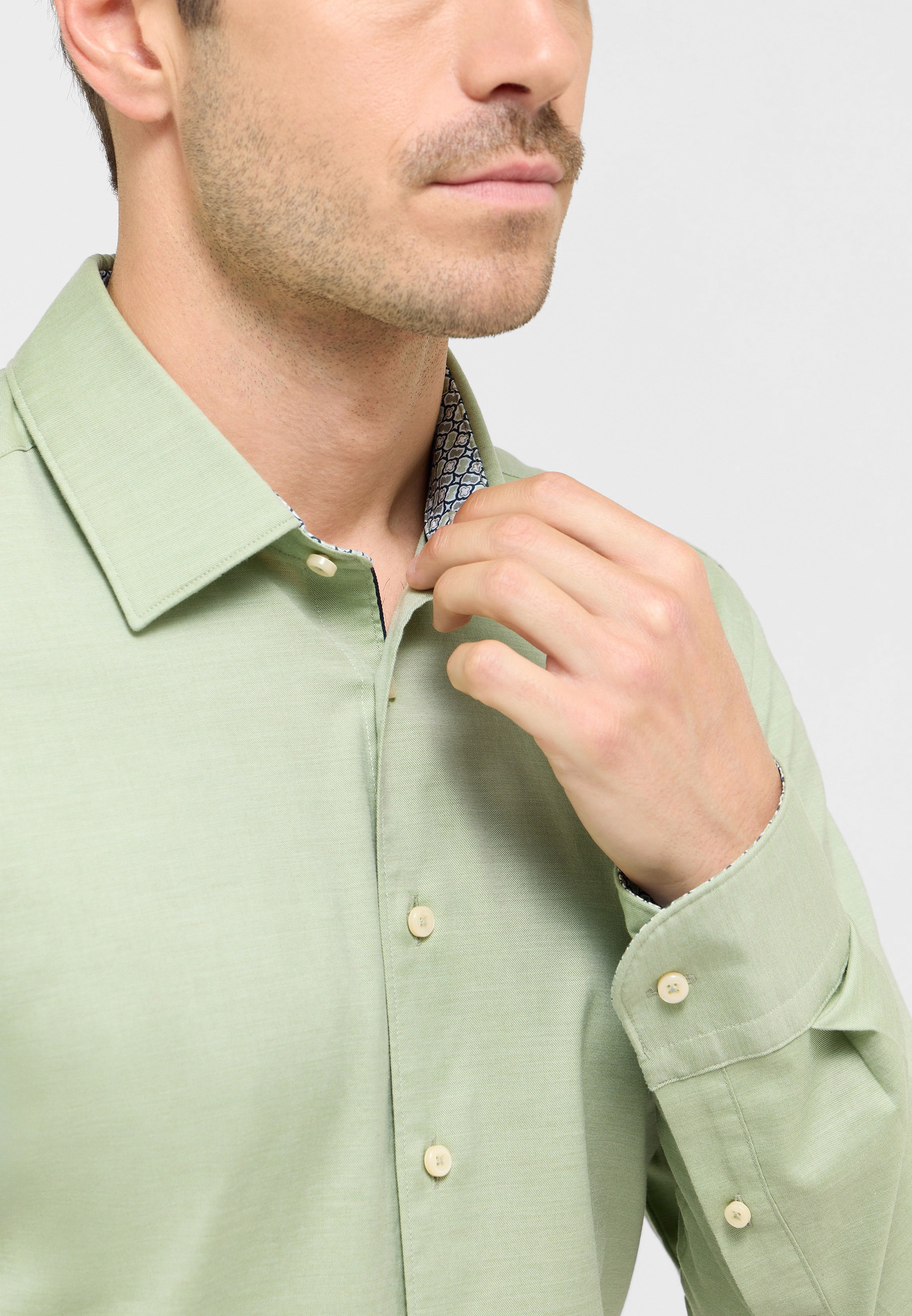 Eterna Langarmhemd »SLIM FIT«, EASY IRON (bügelleicht)