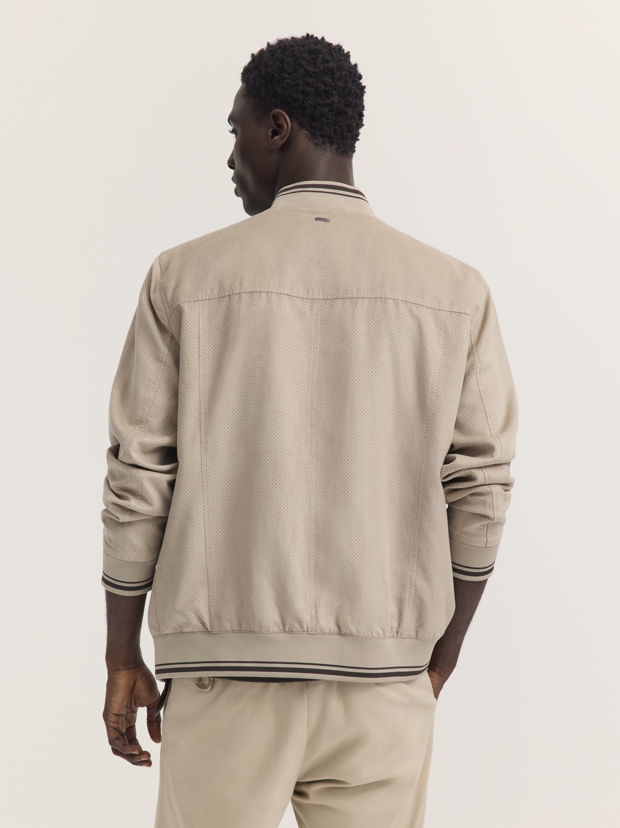 bugatti Collegejacke »Premium Suede« Regular Fit wasserabweisend