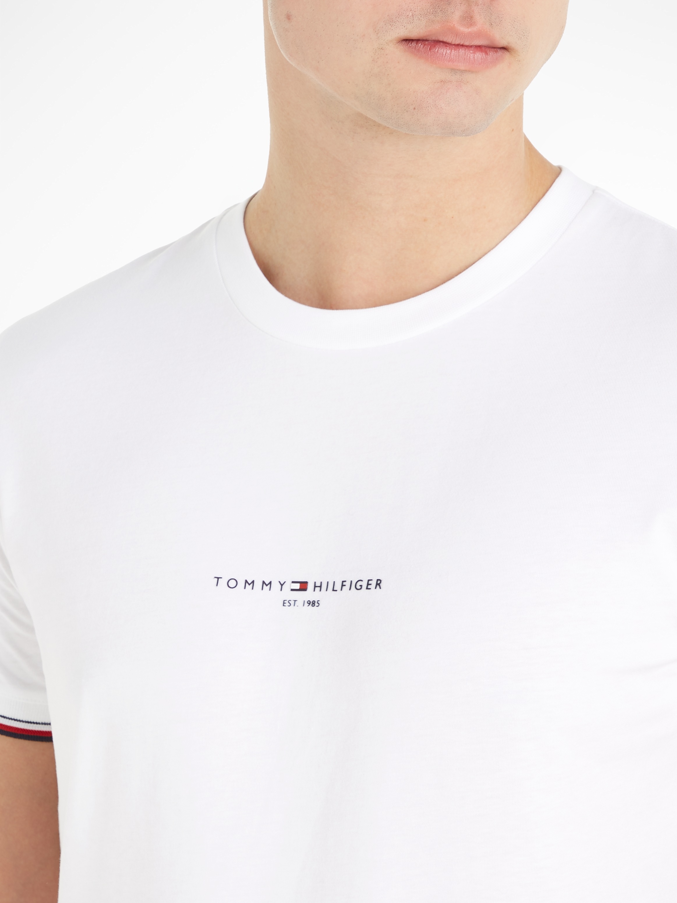 Thumbnail - Tommy Hilfiger T-Shirt "TOMMY LOGO TIPPED TEE"