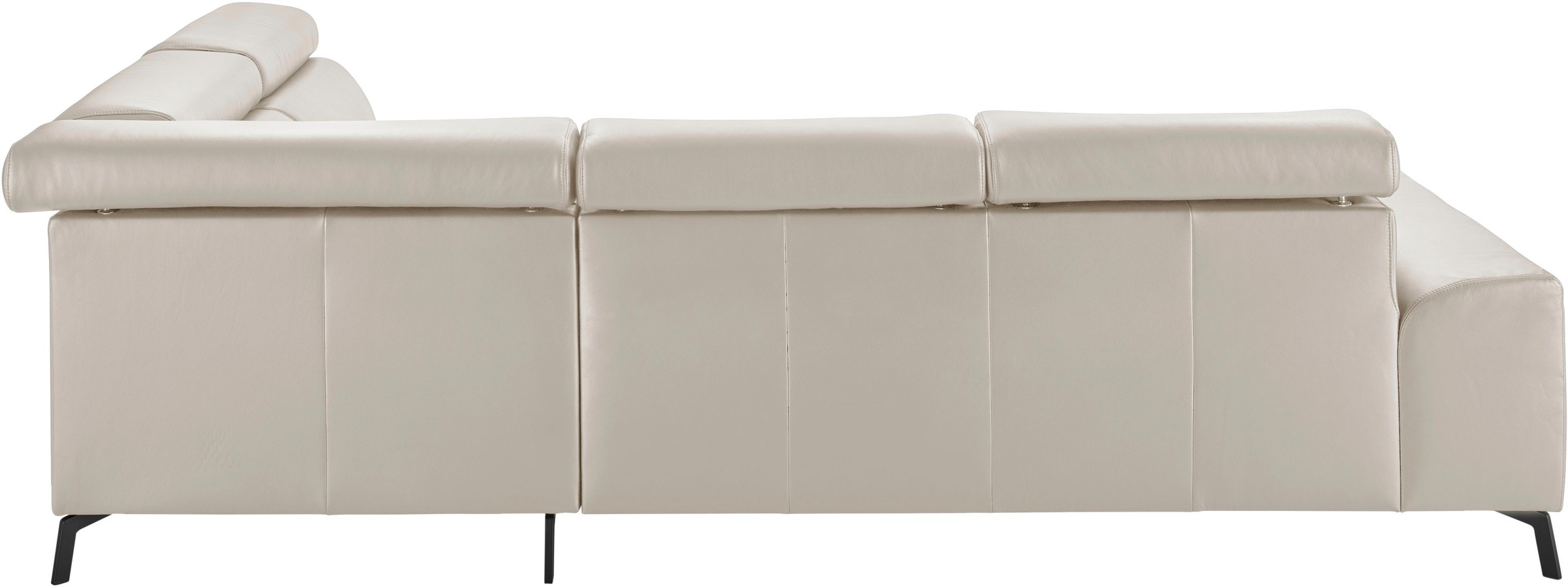 3C Candy Ecksofa »Greve modern und bequem, inkl. manueller Kopfteilverstellung, L-Form«, wahlweise mit motorischem Sitzvorzug