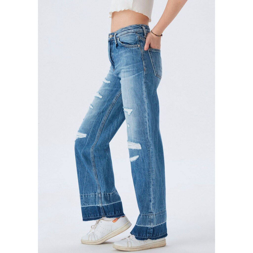 LTB Weite Jeans »FELICIA«, mit Destroyed-Effekten, for GIRLS