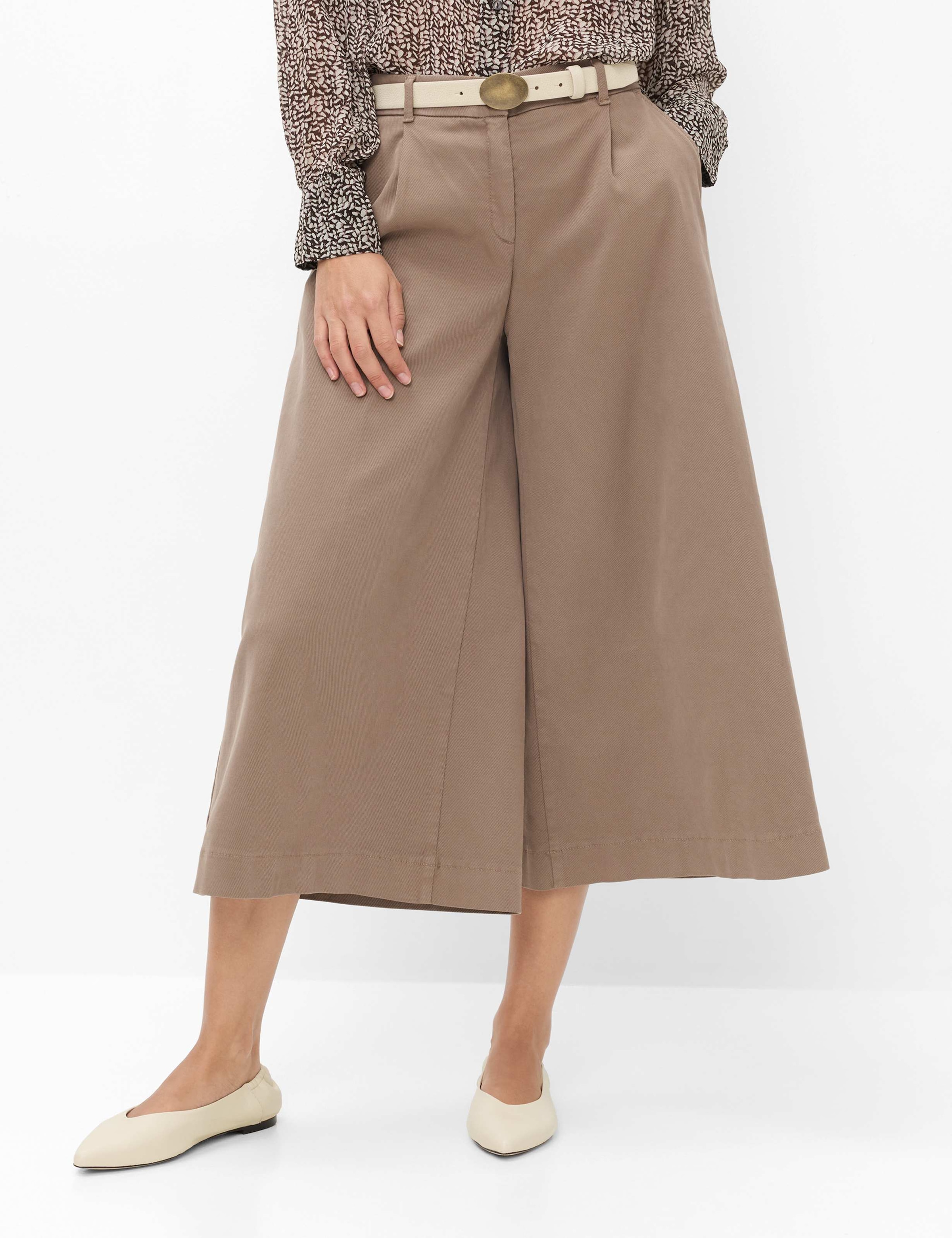 Brax 5-Pocket-Hose "Style MELLI S" Twill: Hosenrock im Wide Leg
